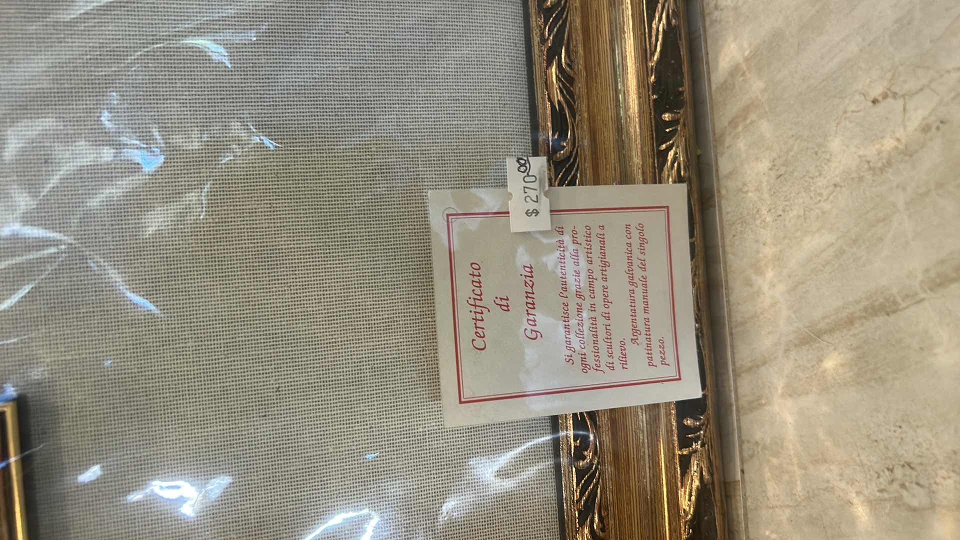 Photo 1 of NEW GOLD FRAMED “LAST SUPPER” BY PAO SCHIRALDI MADE IN ITALY ARTWORK  27 1/2” x H 23.5”