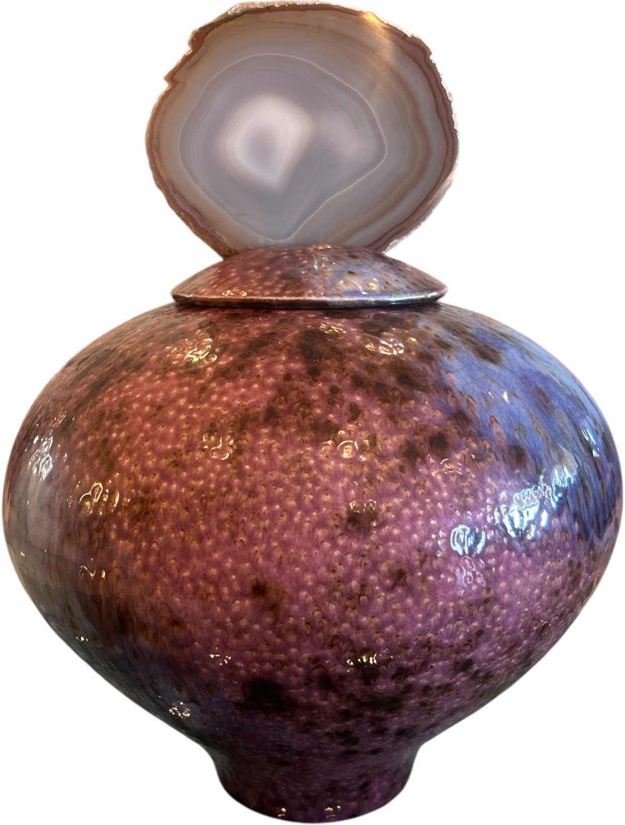 Photo 1 of HAND MADE LOCAL LAS VEGAS POTTERY MAKER JAR WITH LID $900 12” x H19”