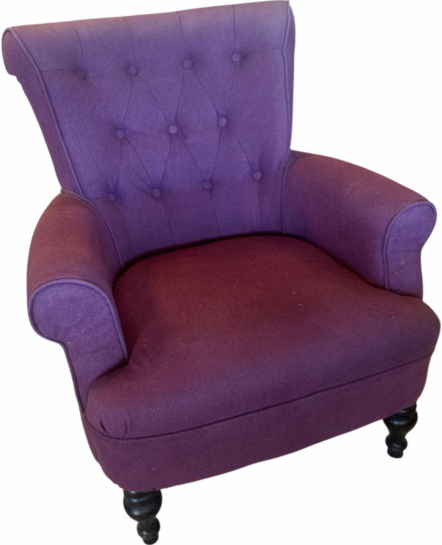 Photo 1 of PURPLE ARMCHAIR 33 1/2 x 26 x H36