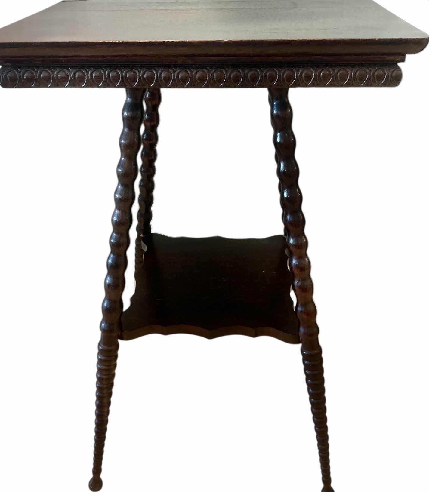 Photo 1 of ANTIQUE TABLE 18“ x H29“