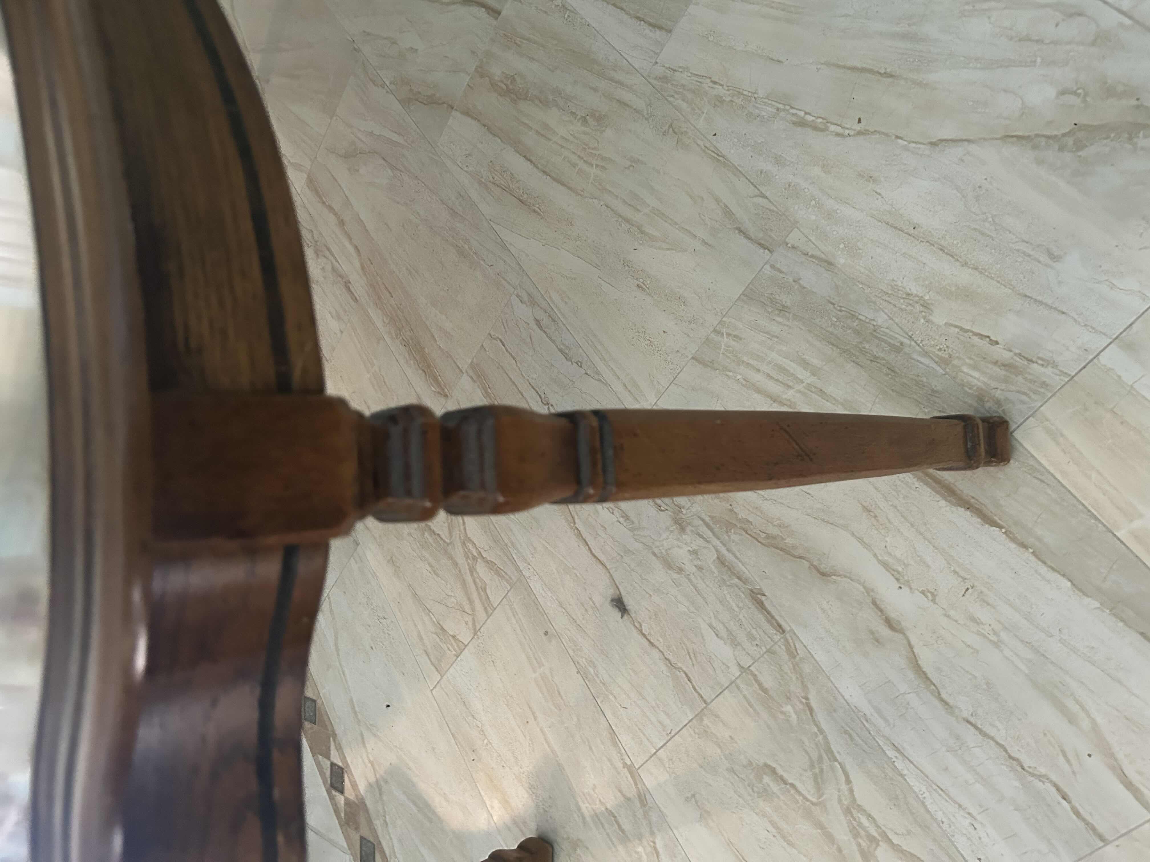 Photo 1 of RECTANGULAR TRADITIONAL WOODEN DINING TABLE 75" X 40" W 2  12" LEAVES CHAIRS SOLD SEPARATELY