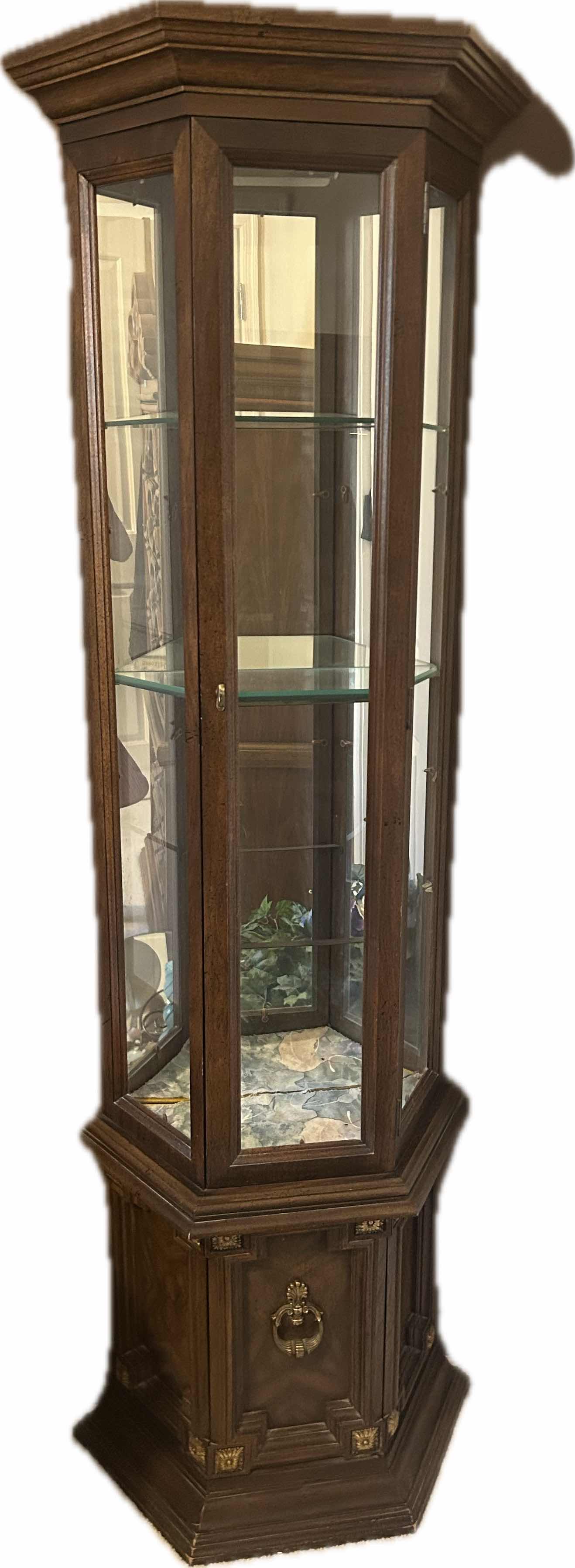 Photo 1 of TRADITIONAL STYLE ILLUMINATED CURIO CABINET 17" X 71"