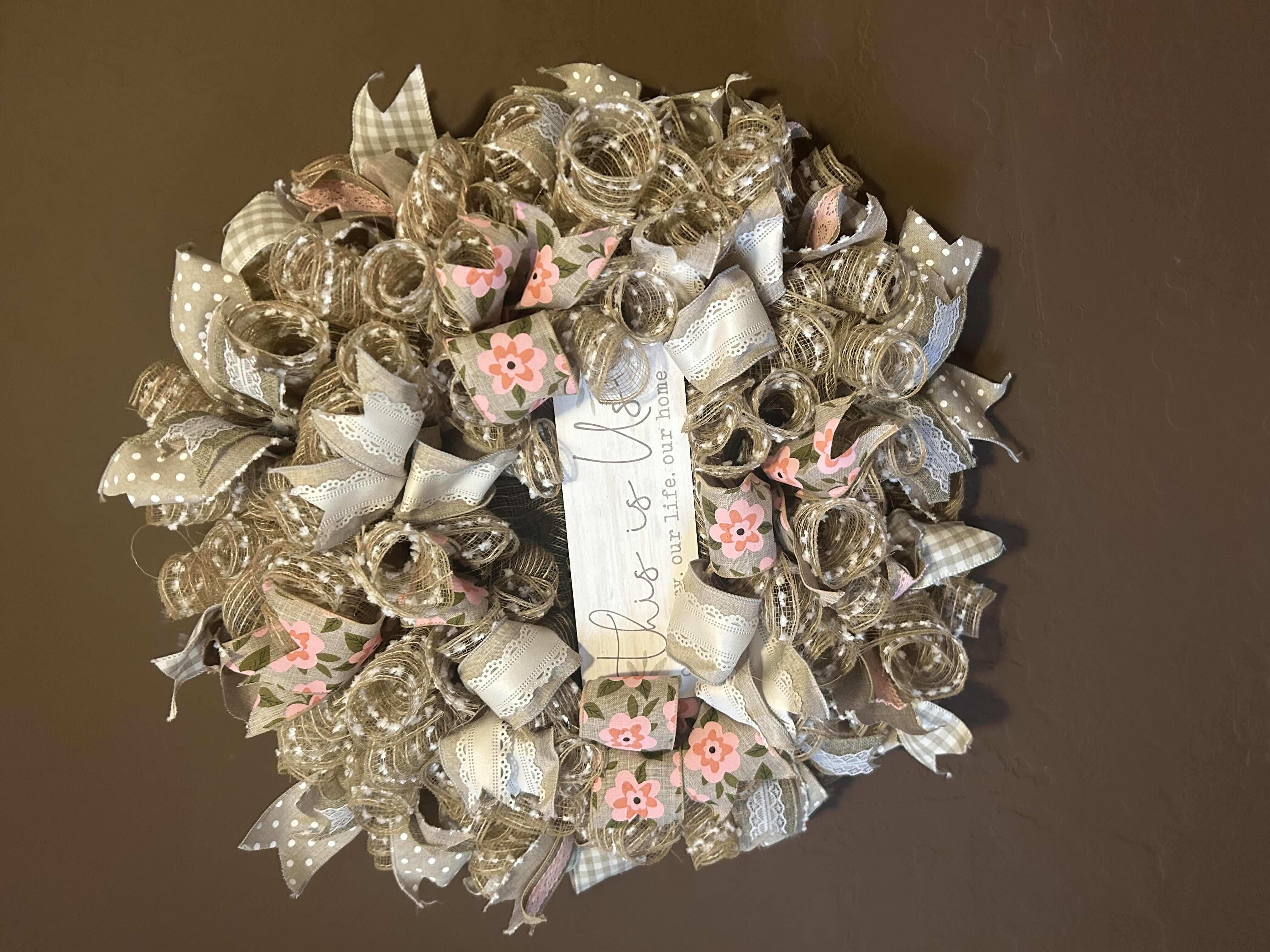 Photo 1 of DECO MESH DECORATIVE WREATH "THIS IS US" 21" ROUND