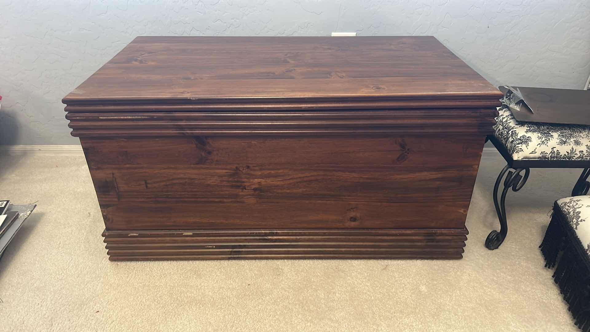 Photo 1 of VINTAGE  WOOD HOPE CHEST 3’ x 20” x H18 1/4”