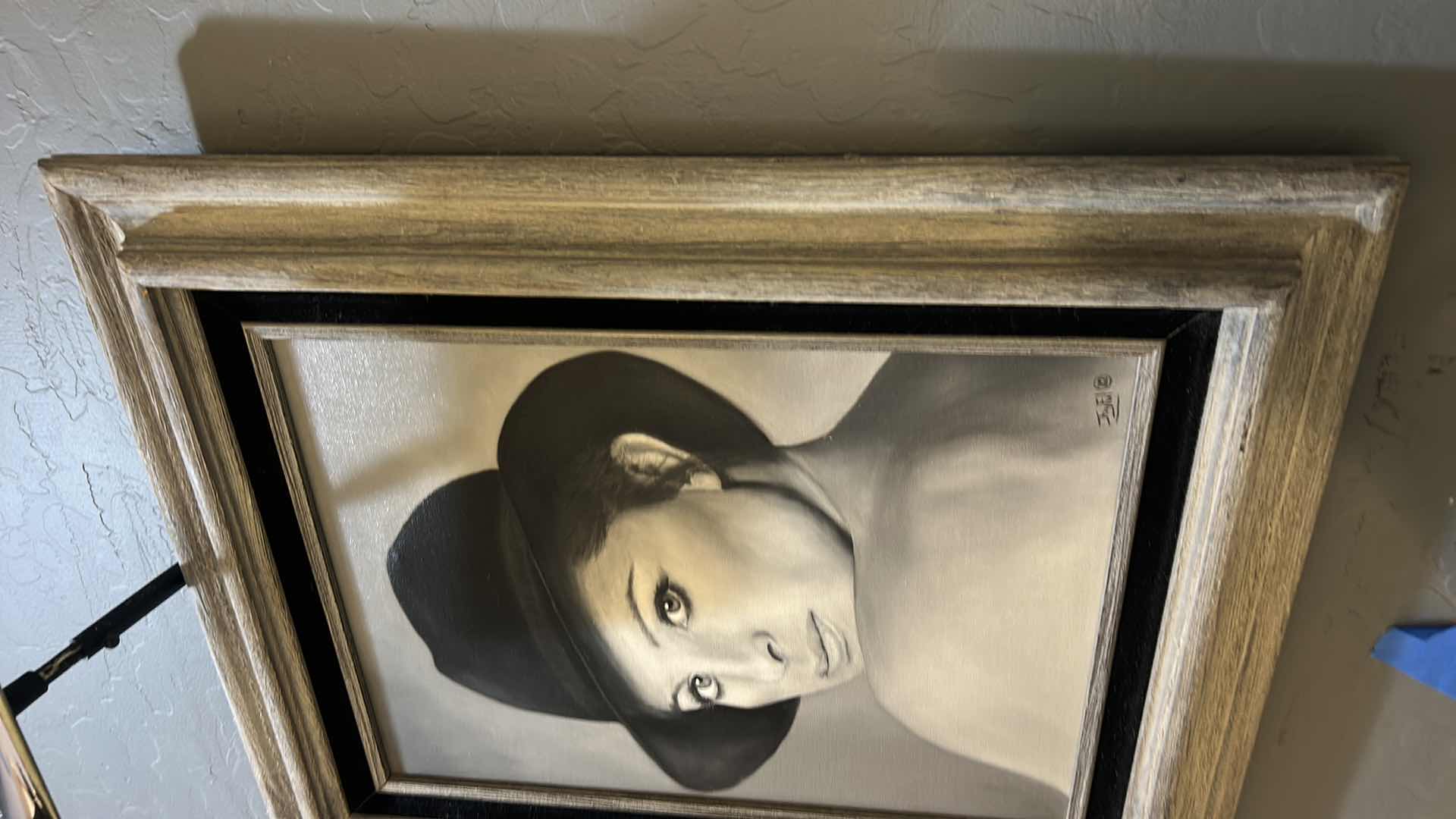 Photo 1 of FRAMED BARBARA STREISAND SIGNED ARTWORK ON CANVAS 18“ x H22“