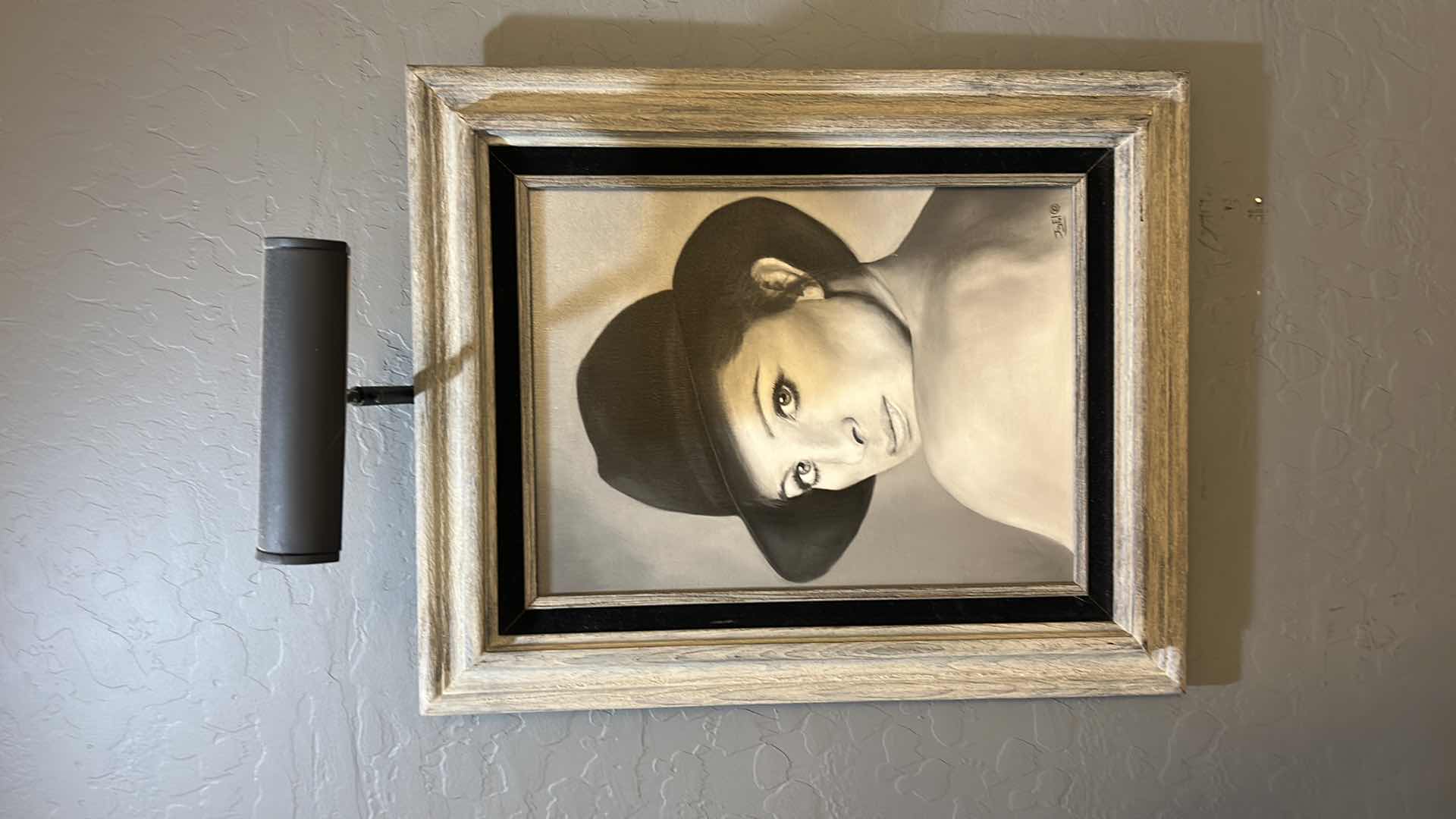 Photo 1 of FRAMED BARBARA STREISAND SIGNED ARTWORK ON CANVAS 18“ x H22“