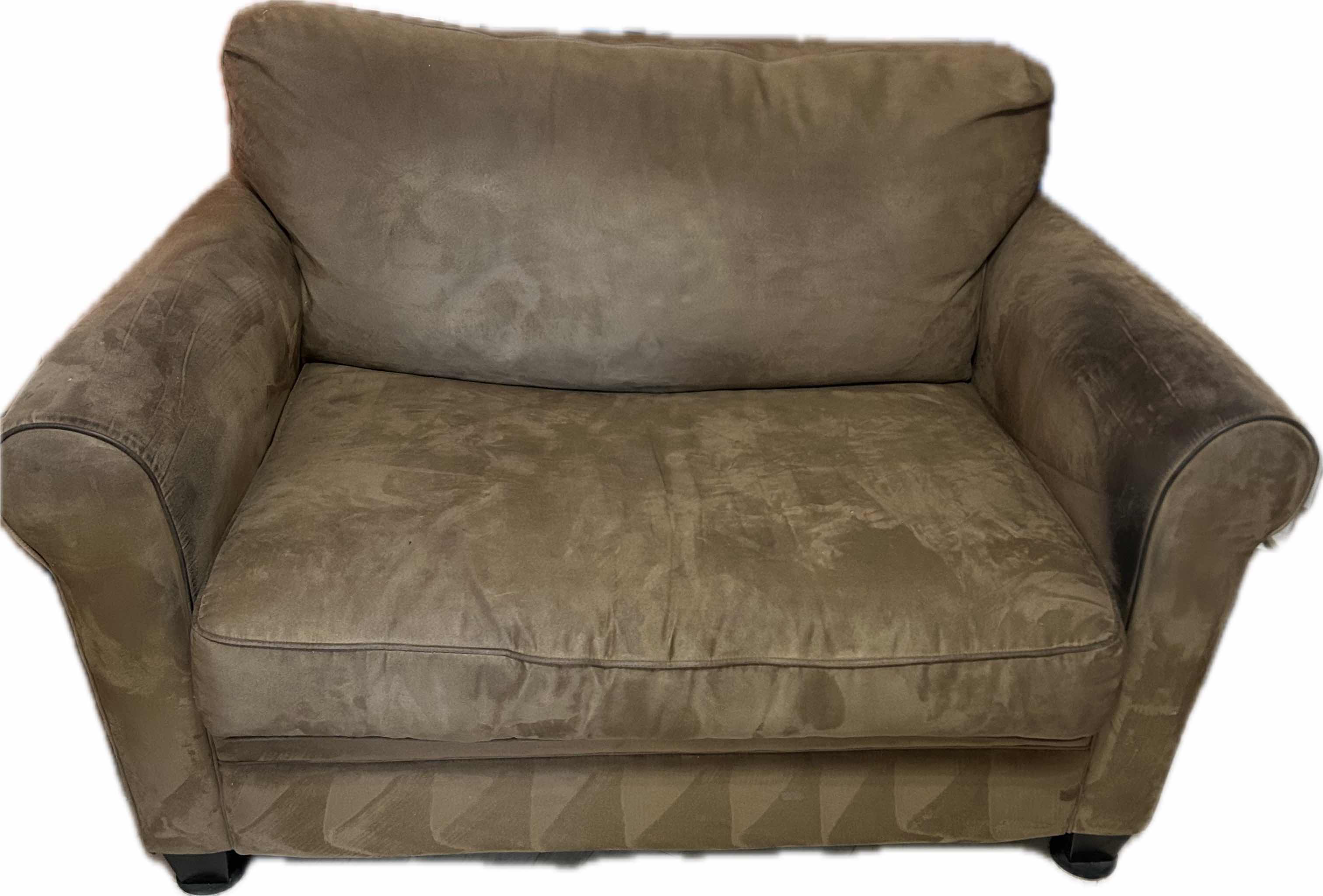 Photo 1 of BROWN SOFA SLEEPER LOVE SEAT 54" WIDE