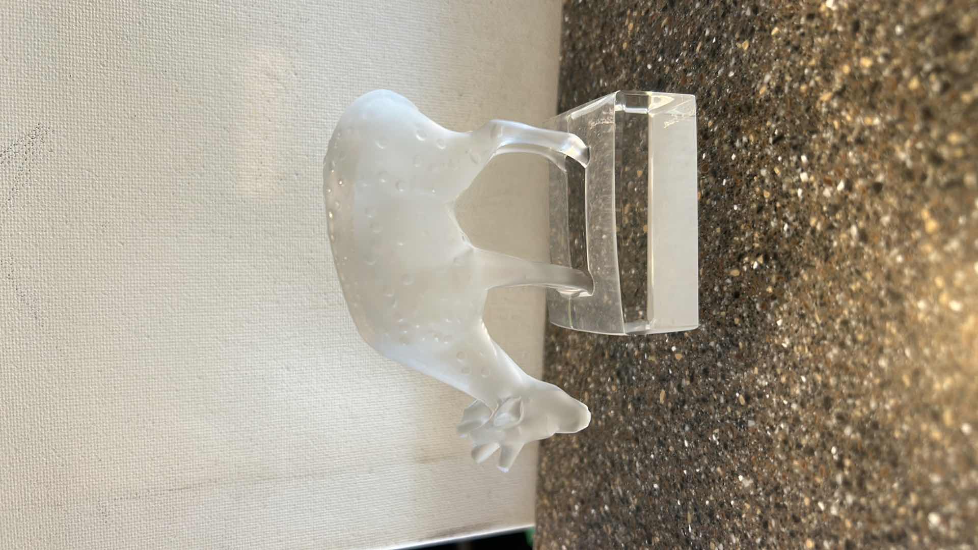 Photo 1 of 4 GLASS FIGURINES TALLEST H5.5”