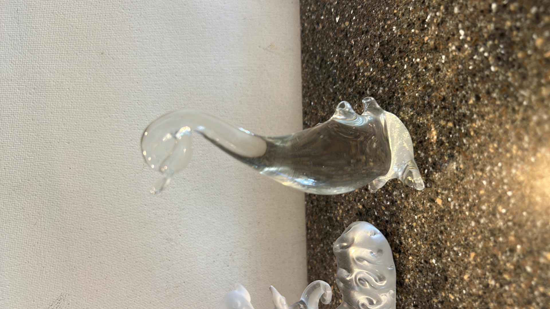 Photo 1 of 4 GLASS FIGURINES TALLEST H5.5”