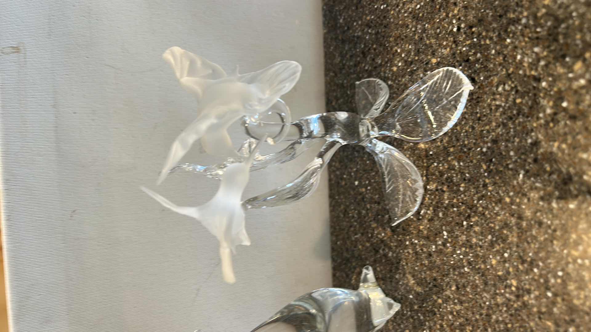 Photo 1 of 4 GLASS FIGURINES TALLEST H5.5”