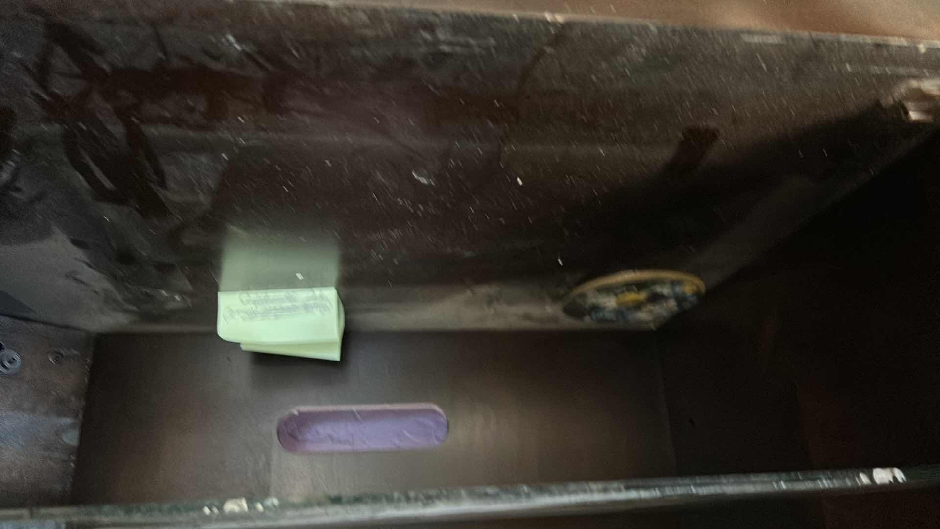 Photo 1 of WOOD CABINET WITH GLASS SHELVES 52” x 18” x H32”