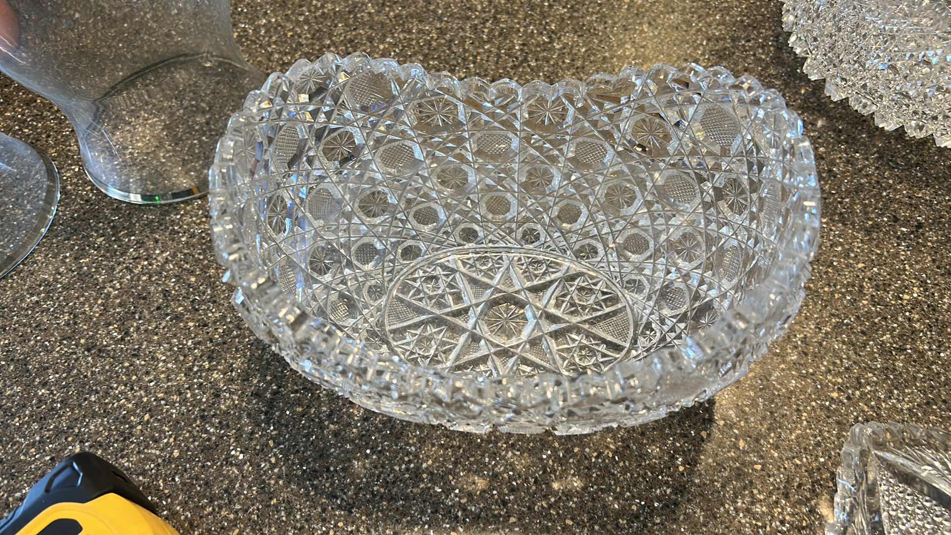 Photo 1 of VINTAGE OLD AMERICA BRILLIANT HANDCUT ROUND RUSSIA  PATTERN BOWL 8” x 4”  $425