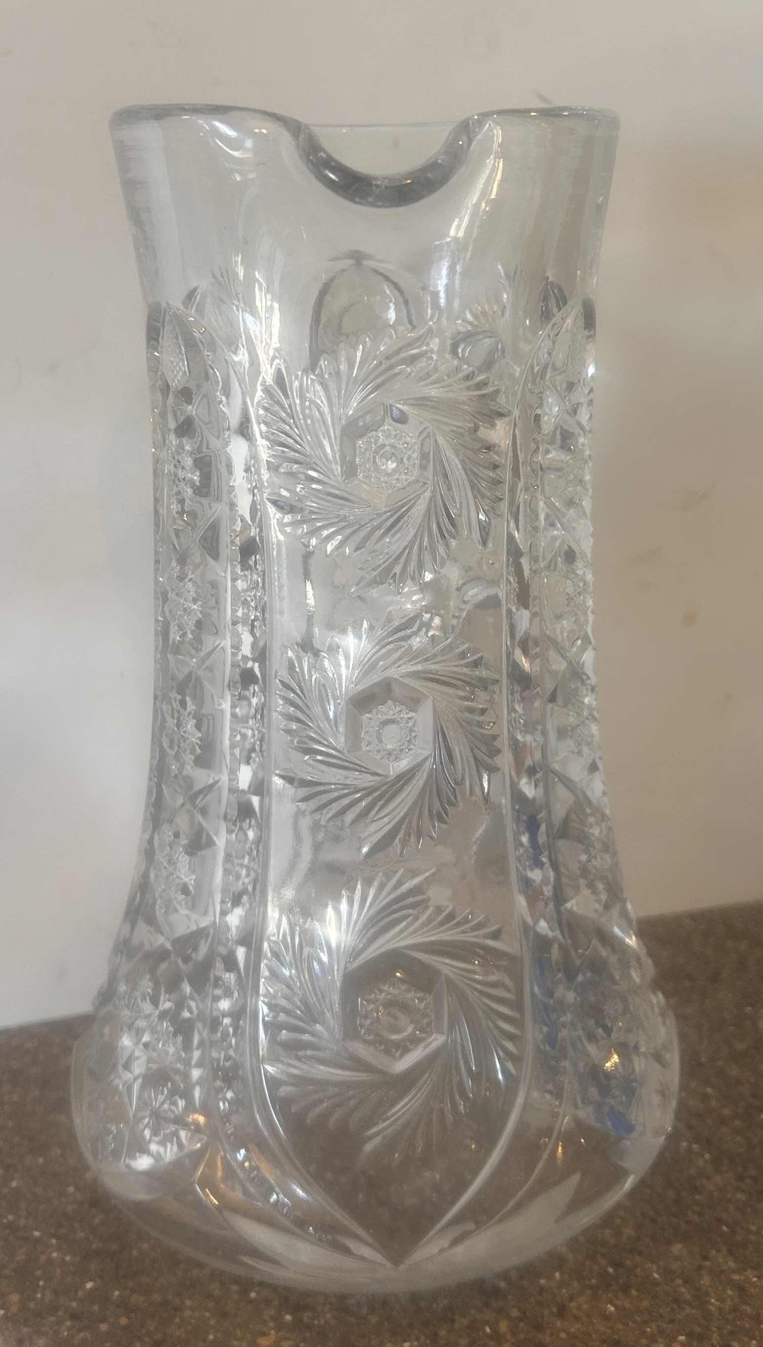 Photo 1 of CUT CRYSTAL PITCHER H9.5”