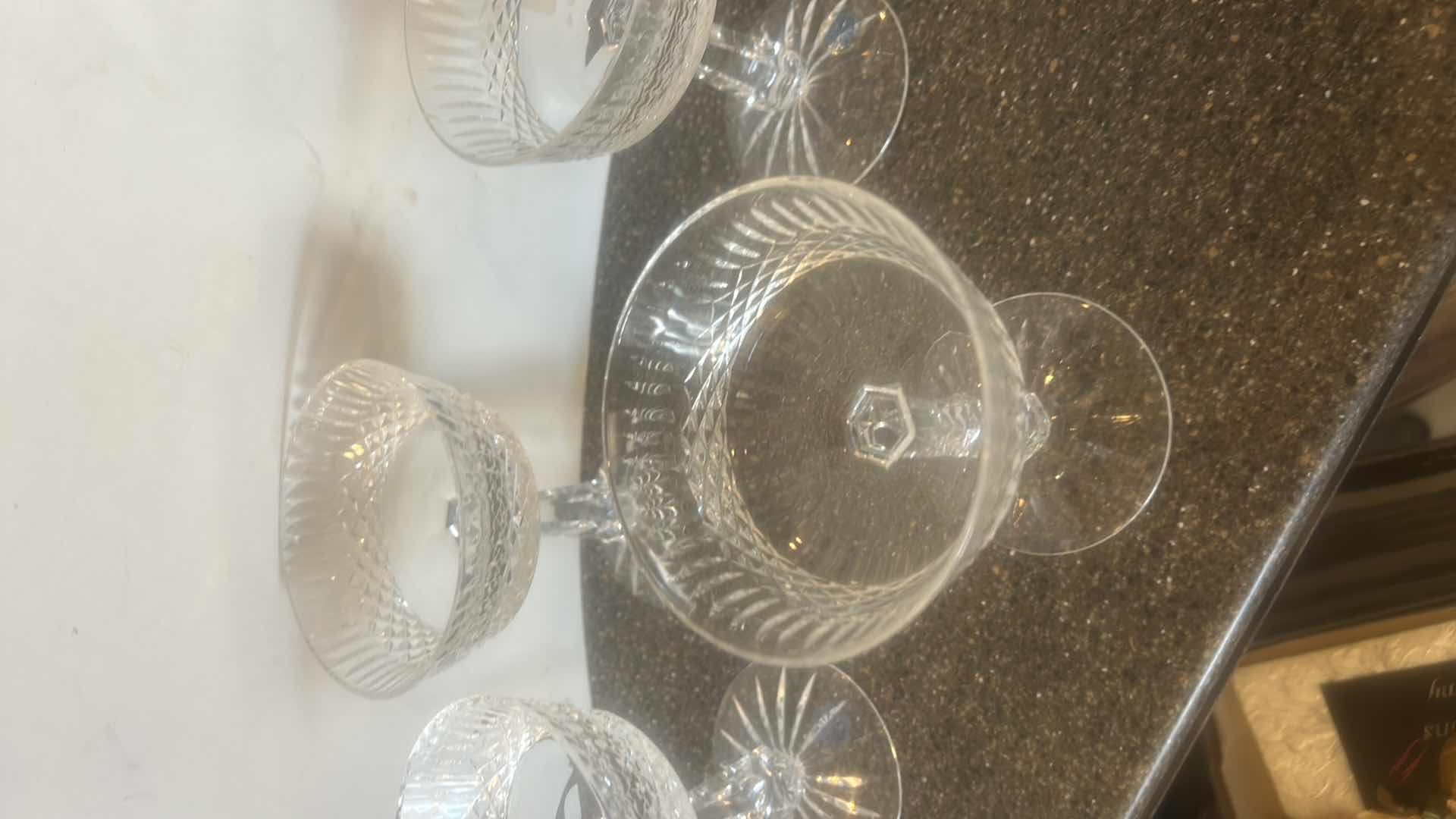 Photo 1 of 4 HAND CUT CRYSTAL MADE IN GALWAY IRELAND STEMWARE GLASSES