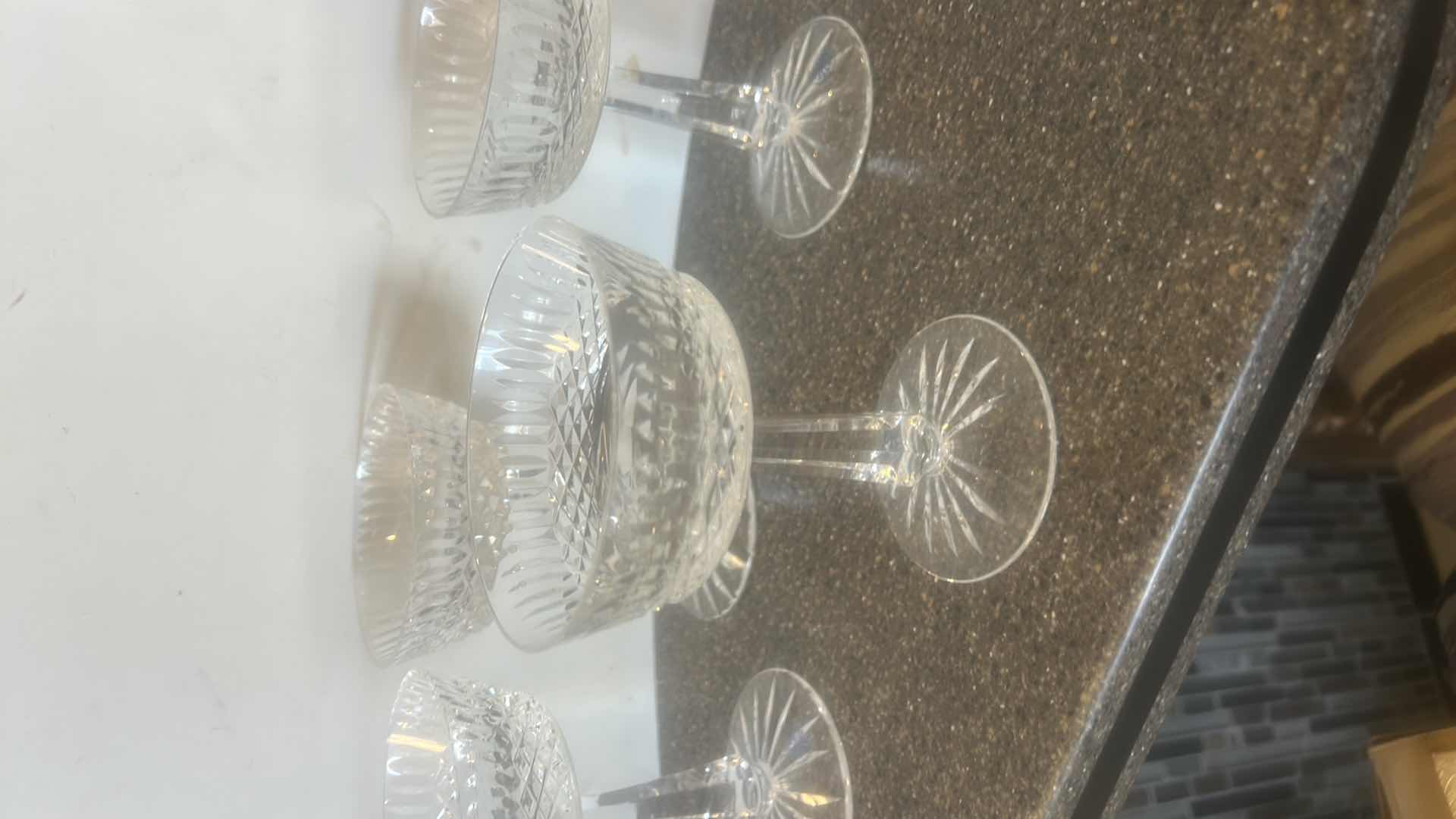 Photo 1 of 4 HAND CUT CRYSTAL MADE IN GALWAY IRELAND STEMWARE GLASSES