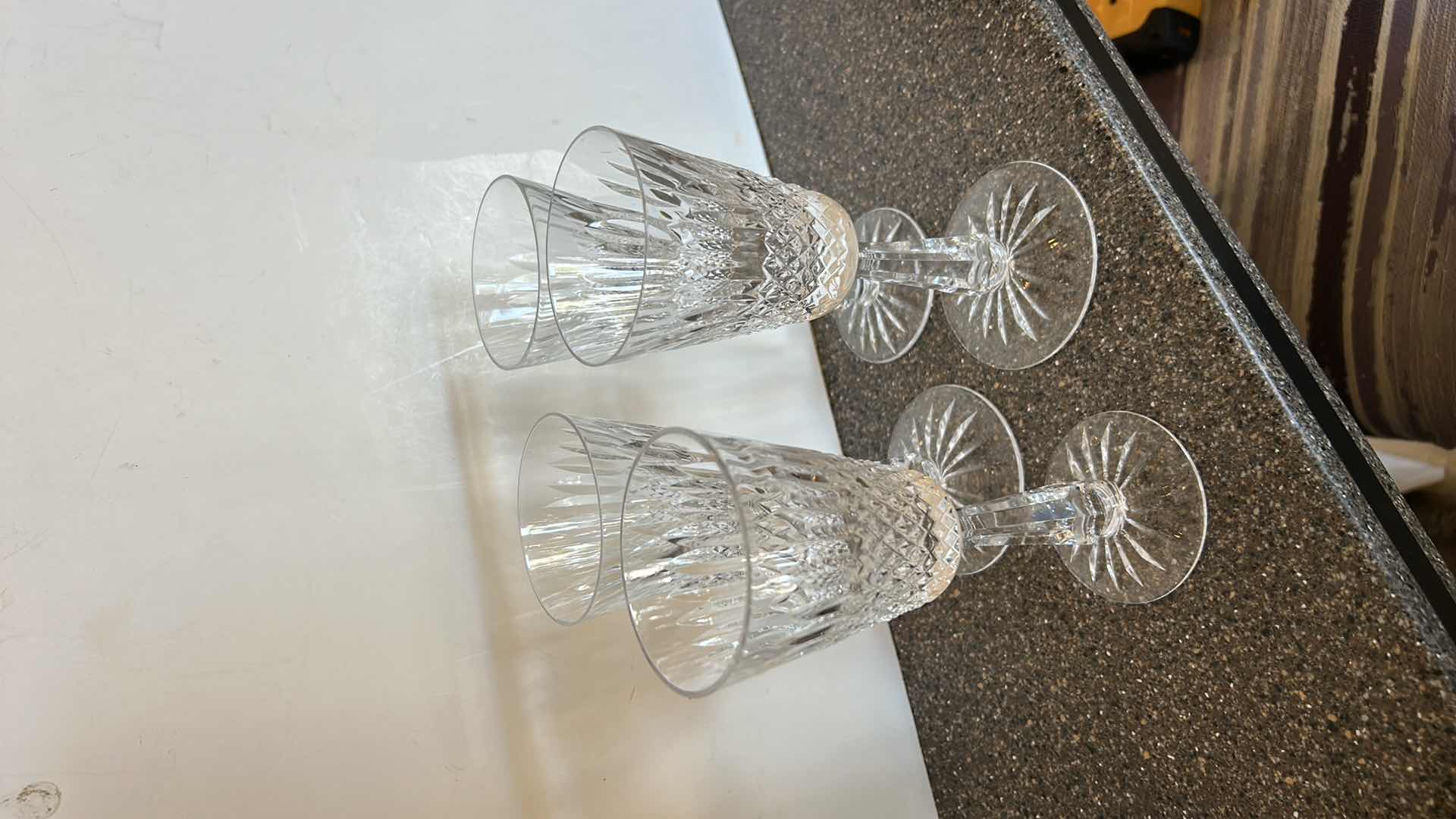 Photo 1 of 4 HAND CUT CRYSTAL MADE IN GALWAY IRELAND STEMWARE GLASSES