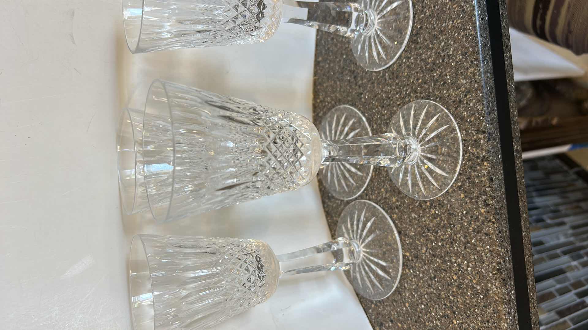 Photo 1 of 4 HAND CUT CRYSTAL MADE IN GALWAY IRELAND STEMWARE GLASSES