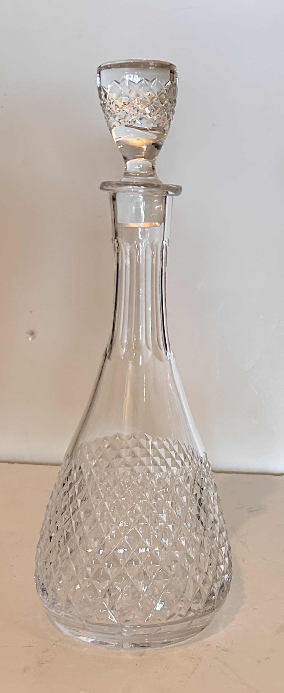 Photo 1 of CUT CRYSTAL DECANTER H14.5”