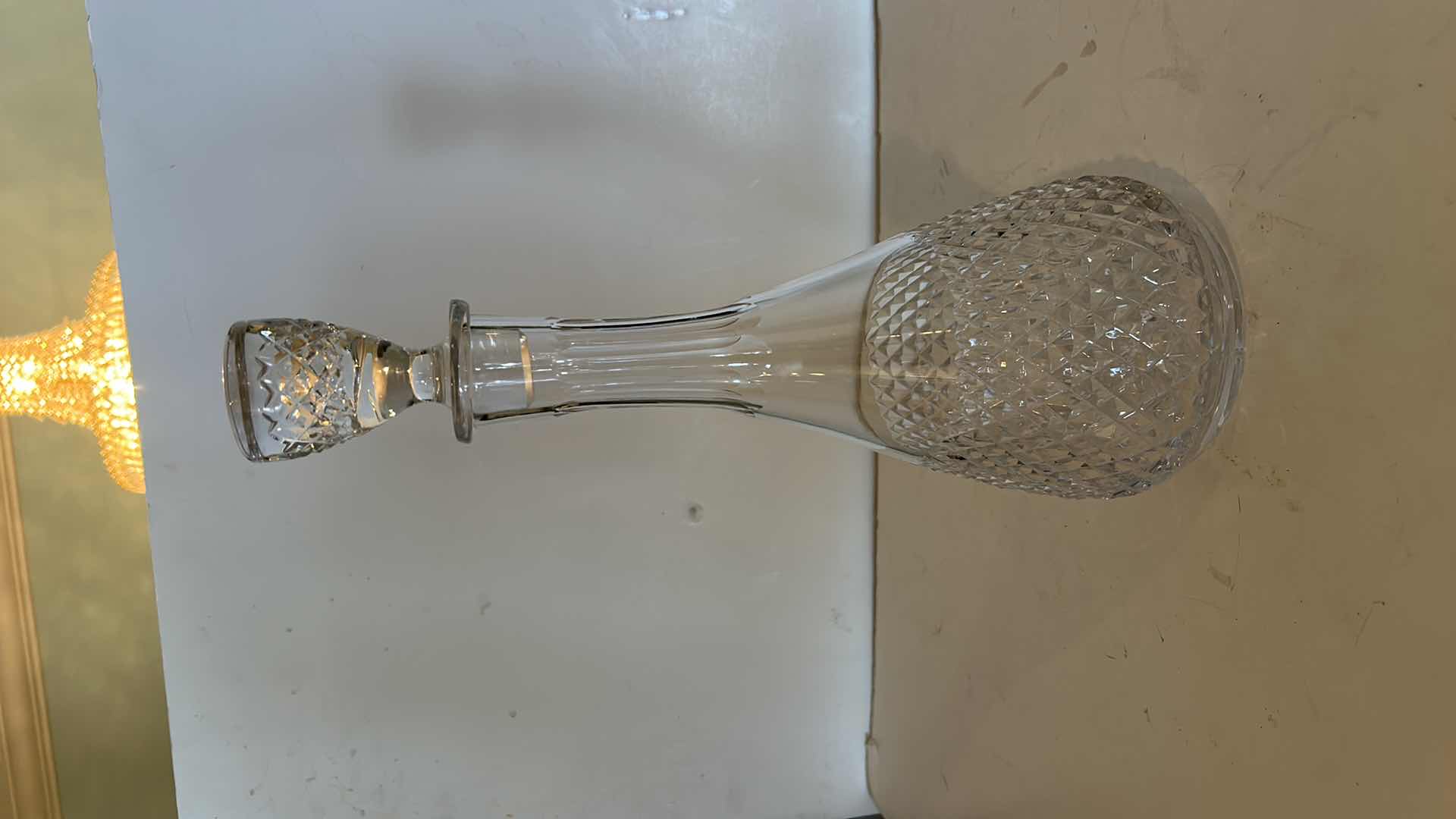 Photo 1 of CUT CRYSTAL DECANTER H14.5”