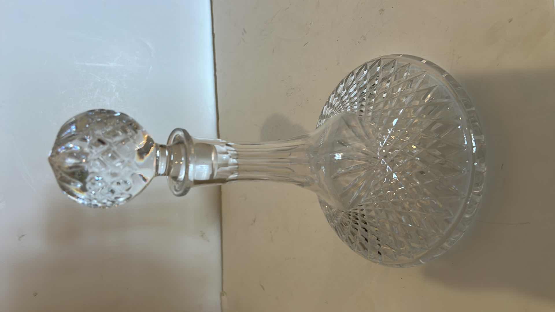 Photo 1 of CUT CRYSTAL DECANTER H11.5”