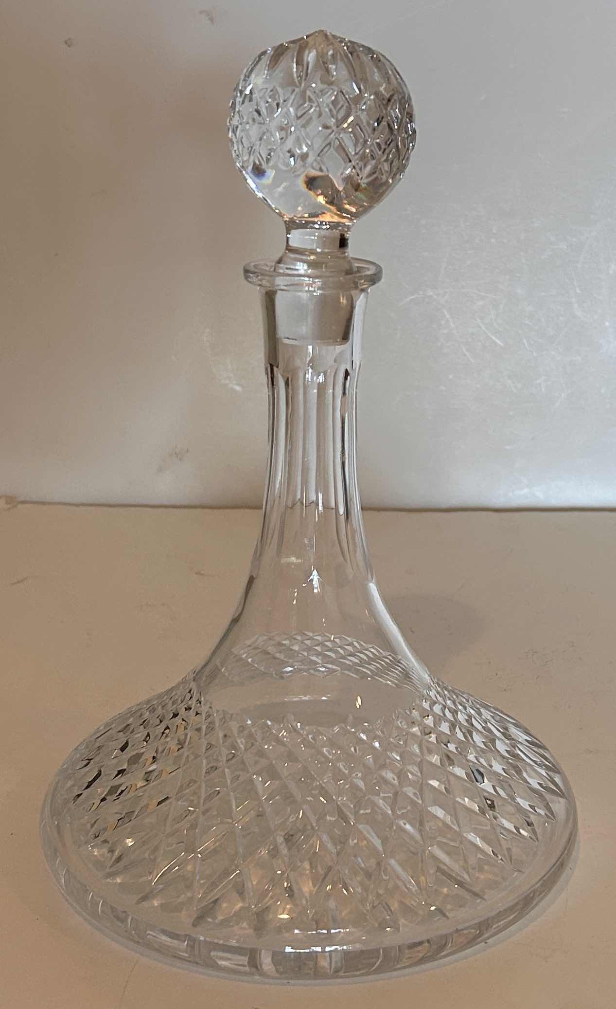 Photo 1 of CUT CRYSTAL DECANTER H11.5”
