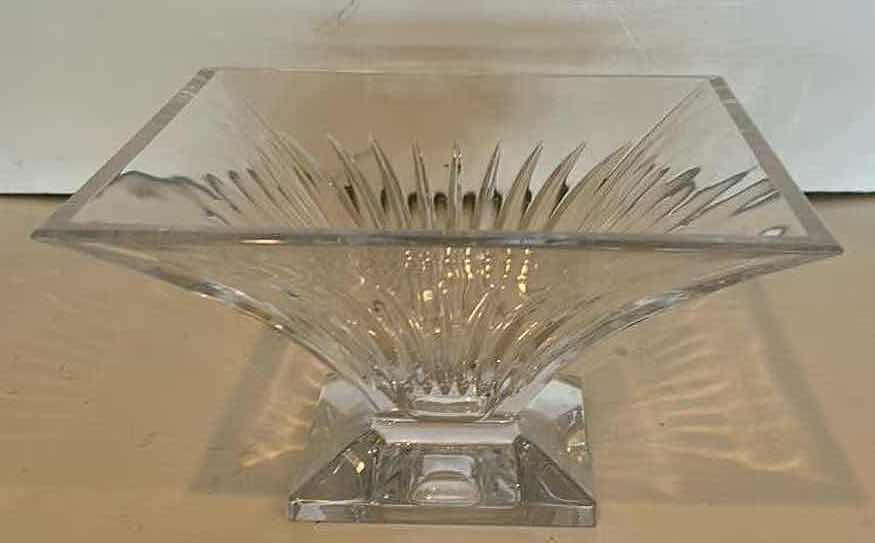 Photo 1 of WATERFORD CRYSTAL CLARION SQUARE BOWL 10” x 5 1/2”