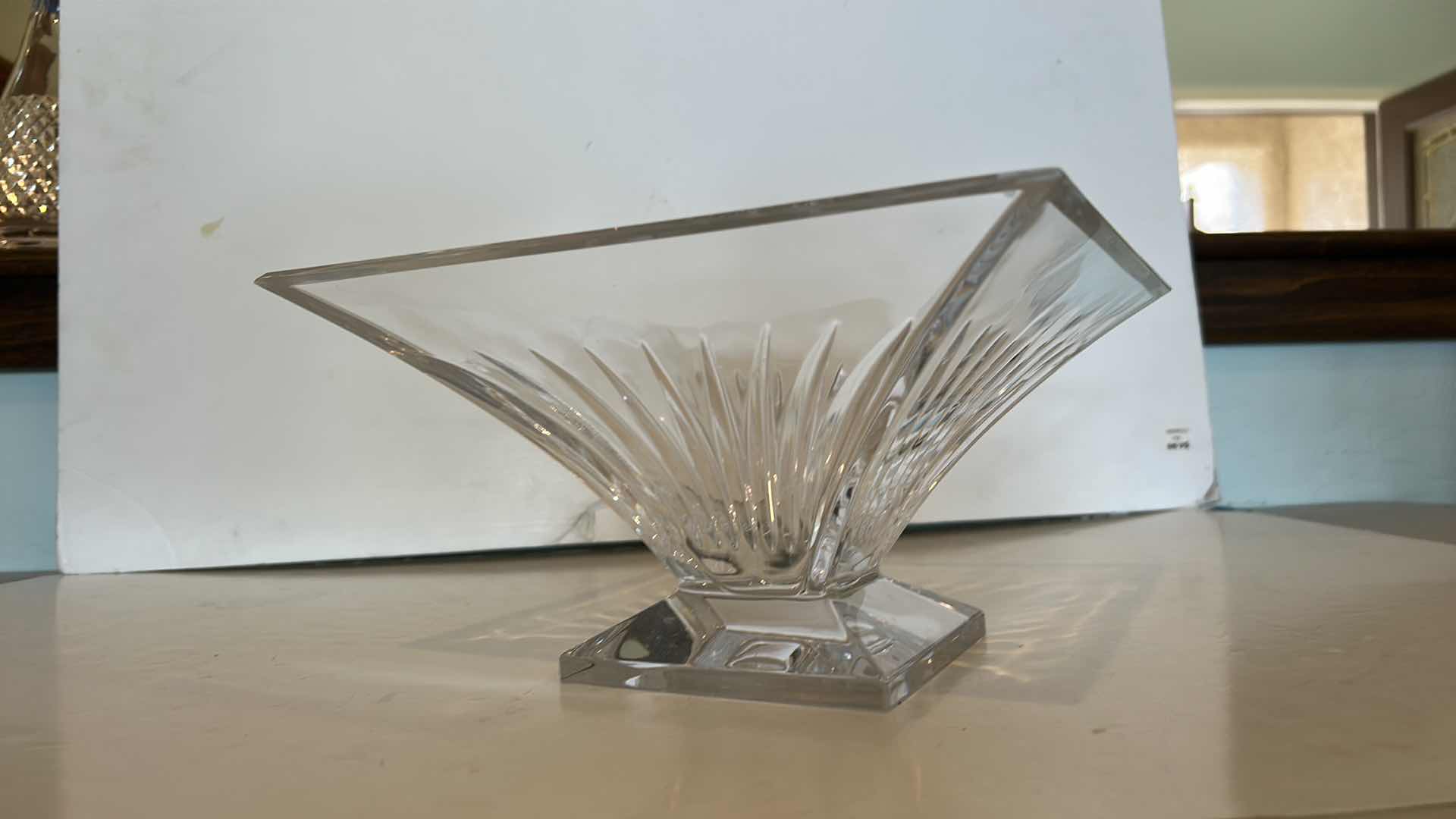 Photo 1 of WATERFORD CRYSTAL CLARION SQUARE BOWL 10” x 5 1/2”