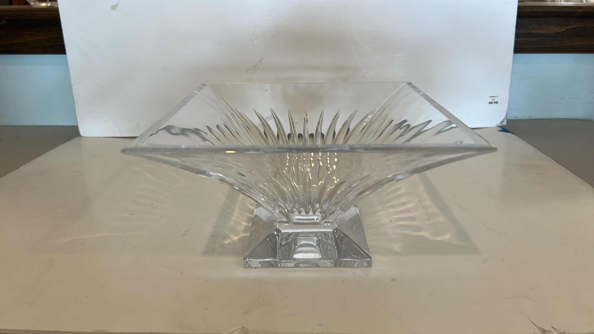 Photo 1 of WATERFORD CRYSTAL CLARION SQUARE BOWL 10” x 5 1/2”