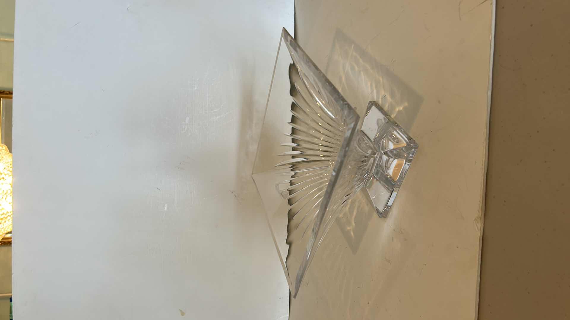 Photo 1 of WATERFORD CRYSTAL CLARION SQUARE BOWL 10” x 5 1/2”