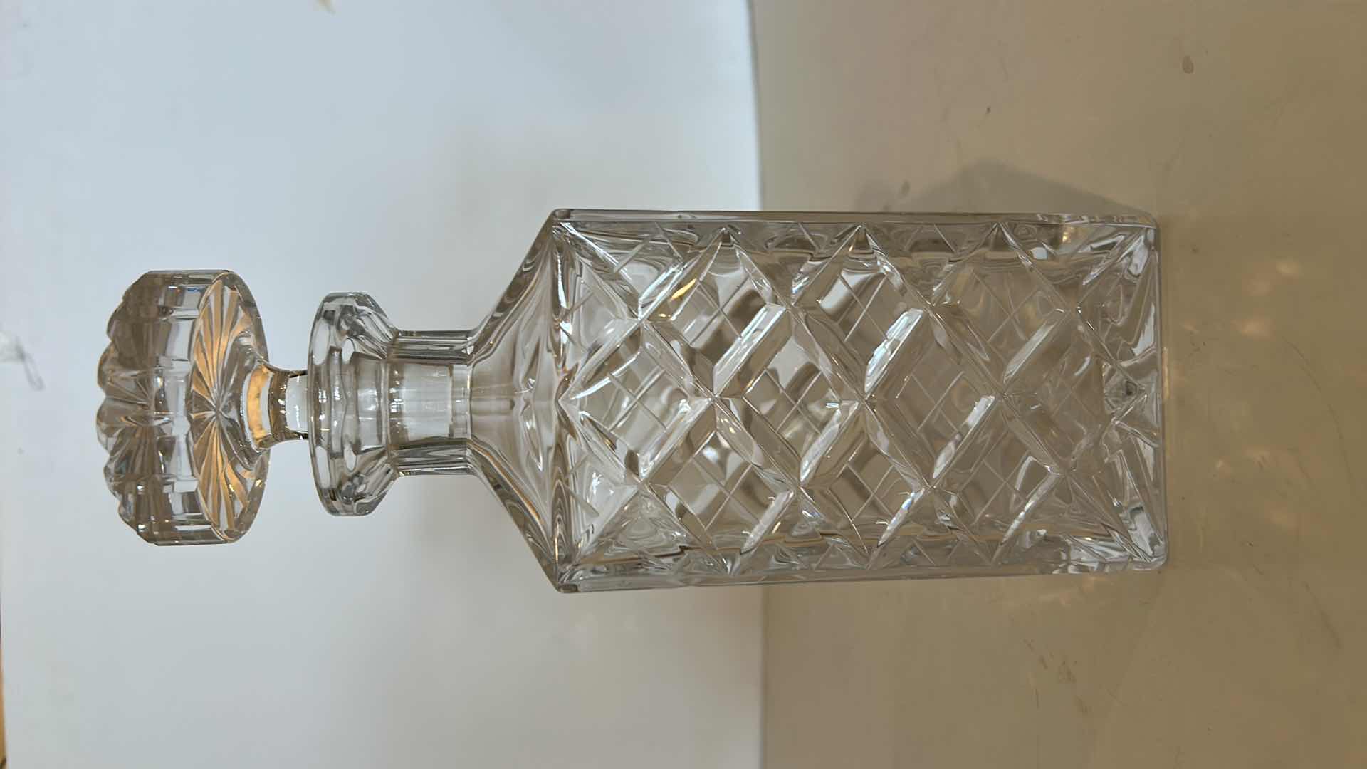 Photo 1 of CUT CRYSTAL DECANTER H10”