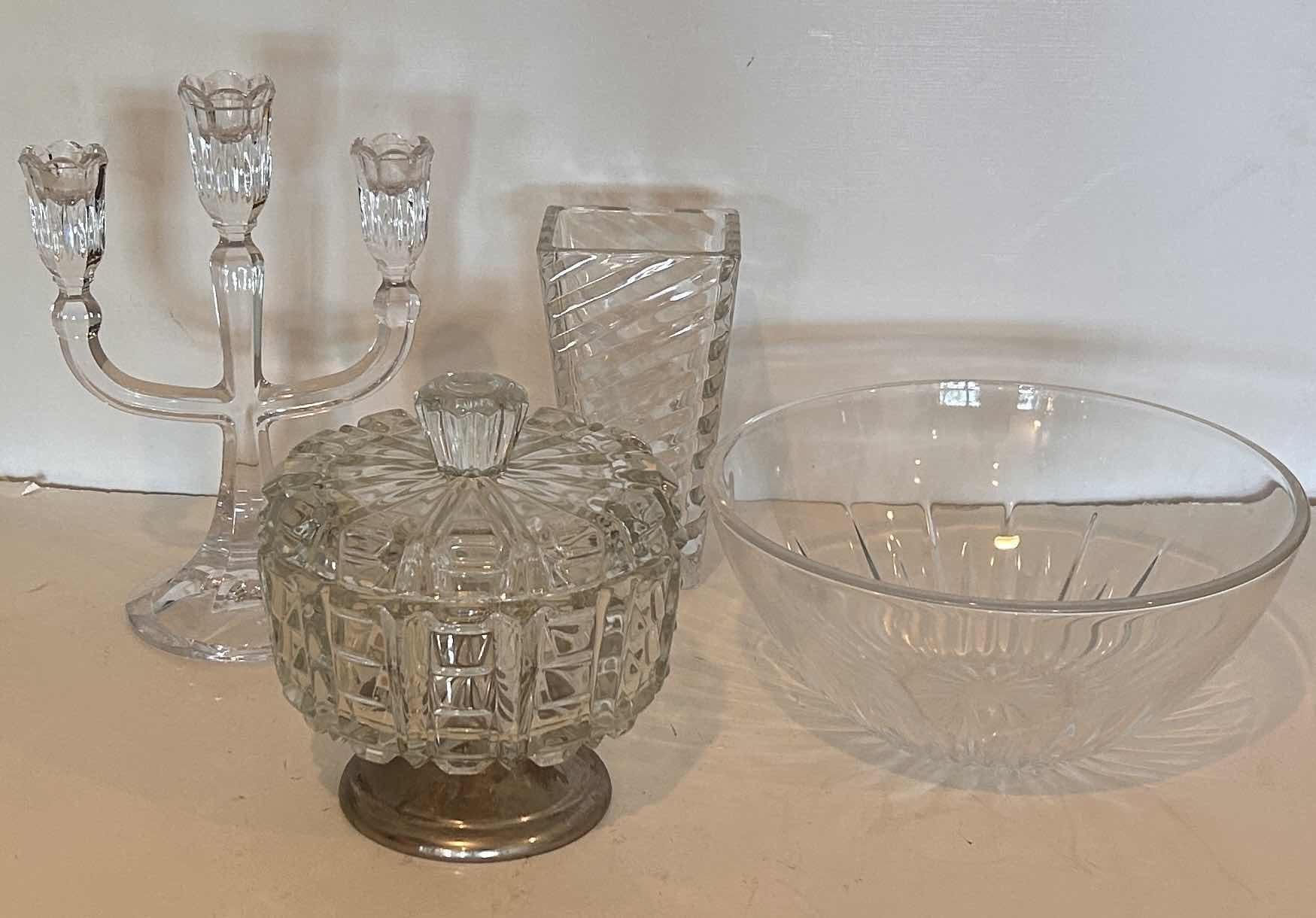 Photo 1 of 4 PC GLASS AND CRYSTAL ASSORTMENT