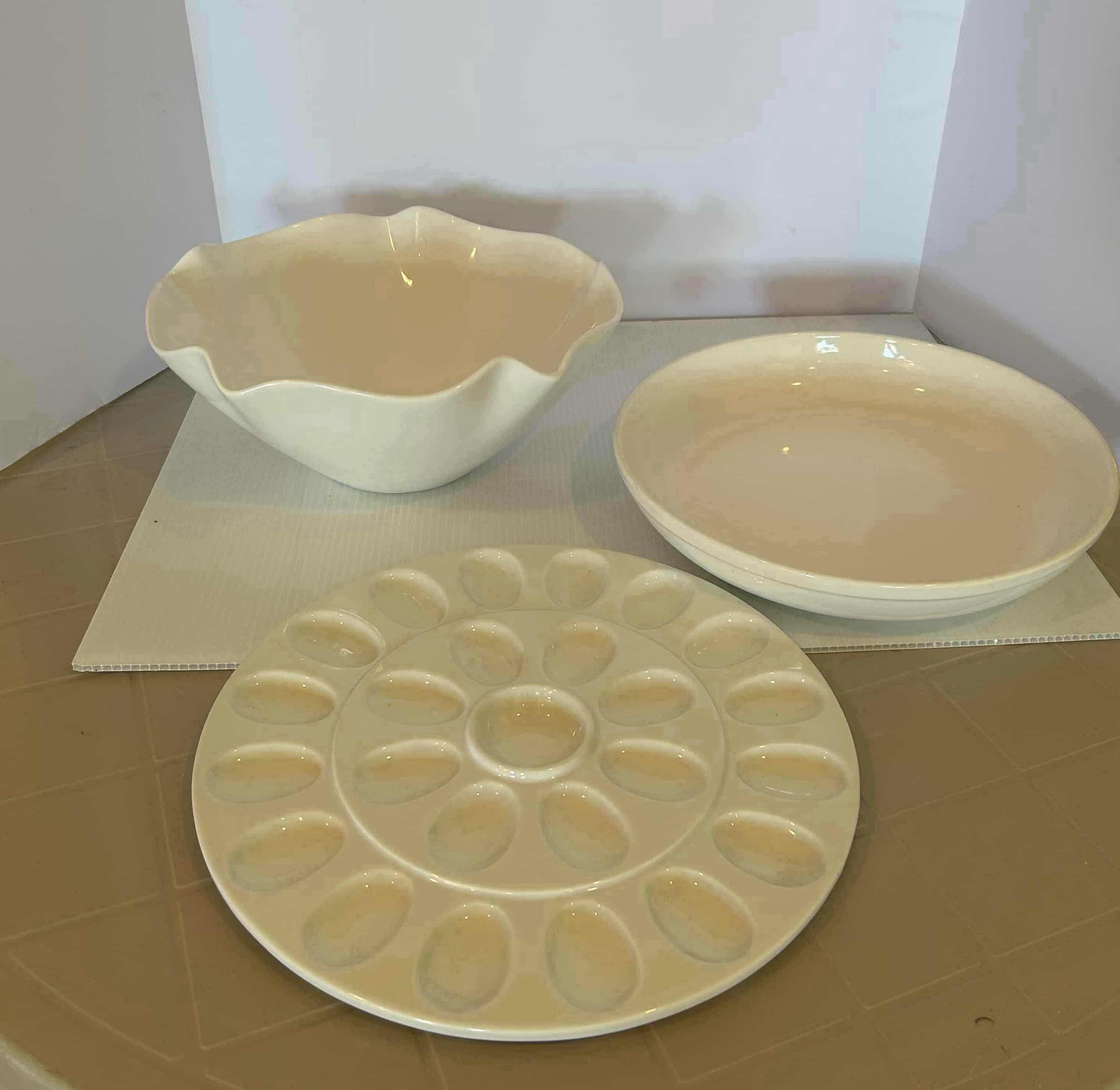 Photo 1 of 3- ASSORTED WHITE SERVING DISHES