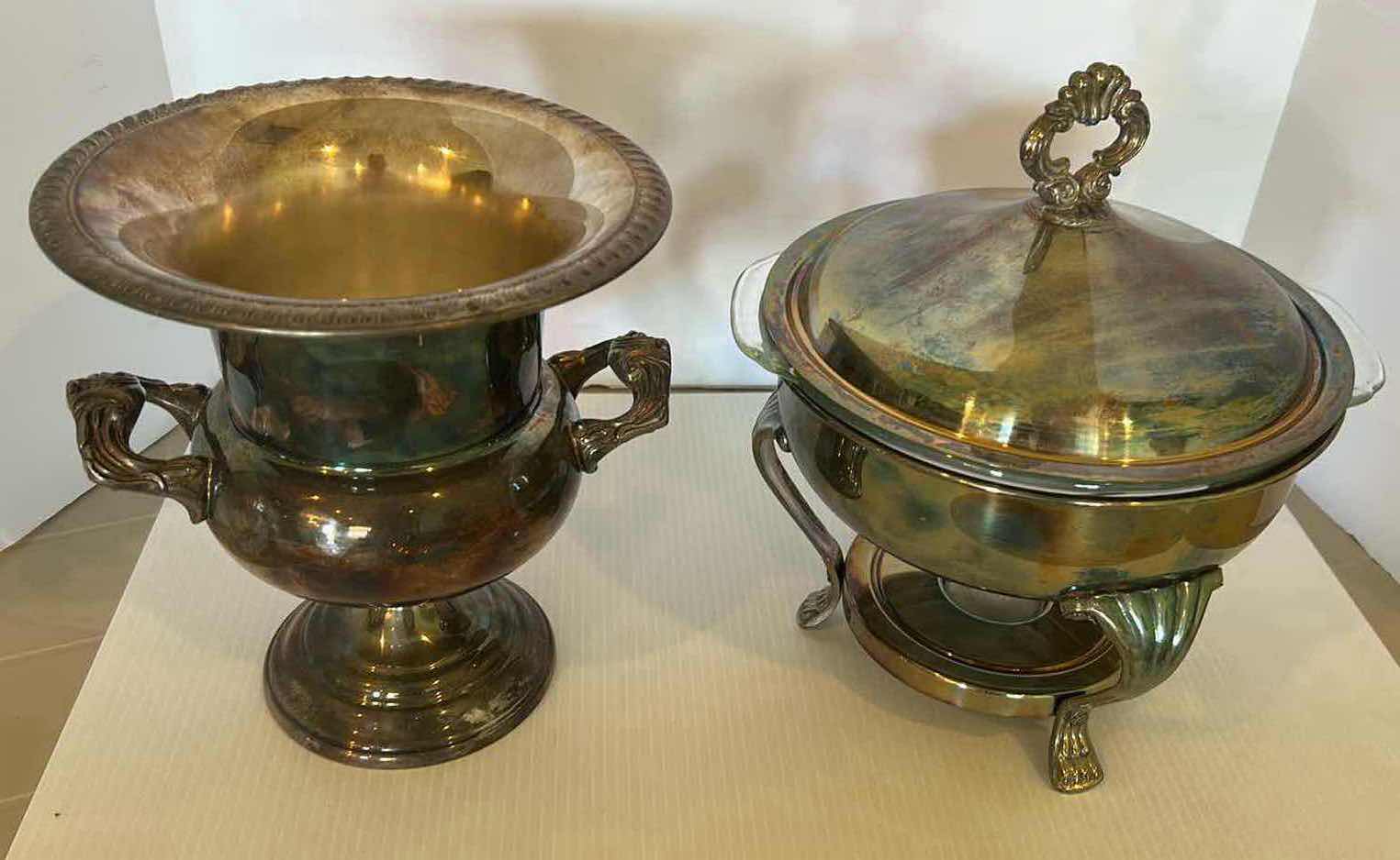 Photo 1 of 3- SILVER PLATED SERVING DISHES