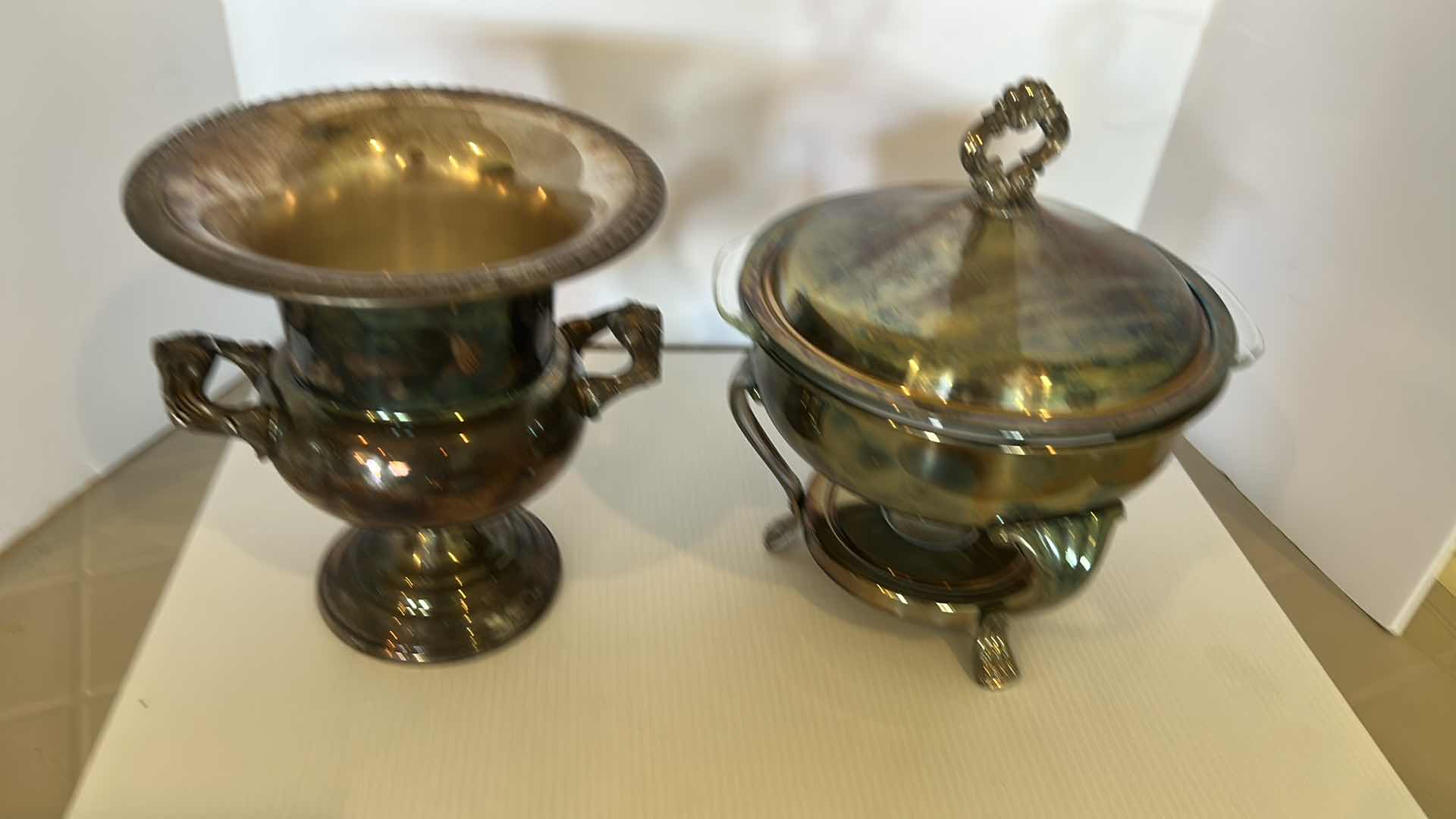 Photo 1 of 3- SILVER PLATED SERVING DISHES