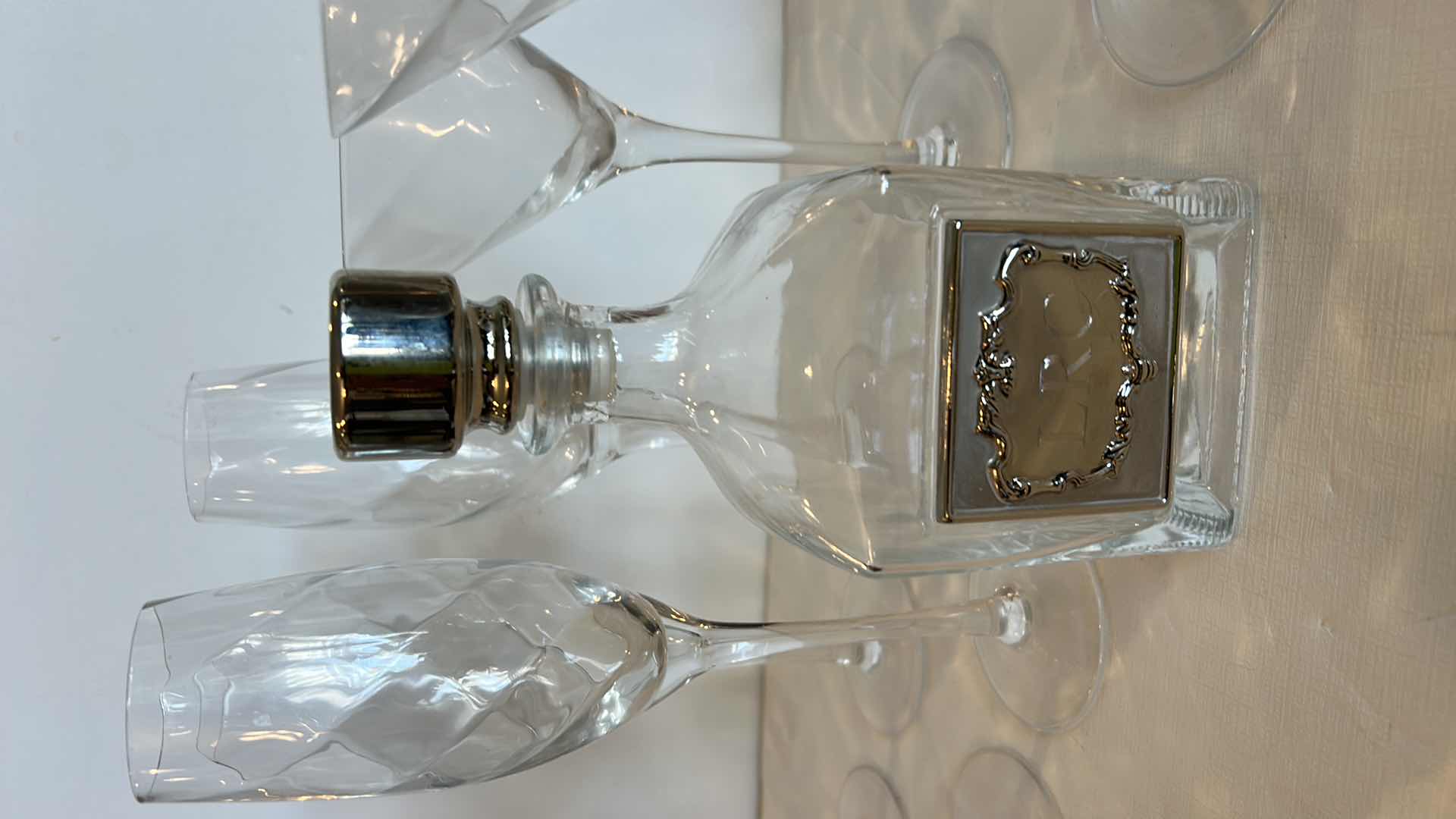 Photo 1 of 7 PCS STEMWARE AND 1 DECANTER