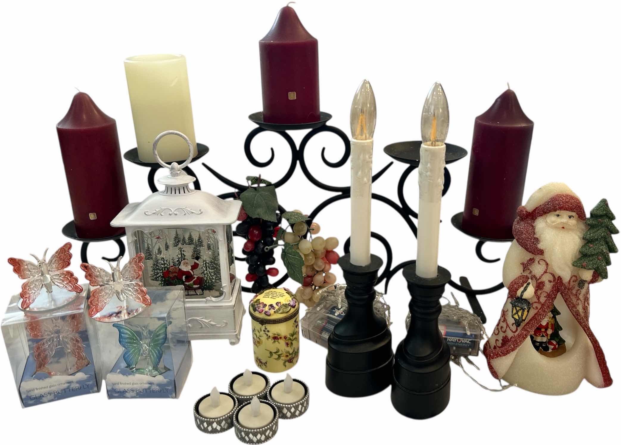 Photo 1 of CANDLES AND CHRISTMAS DECOR