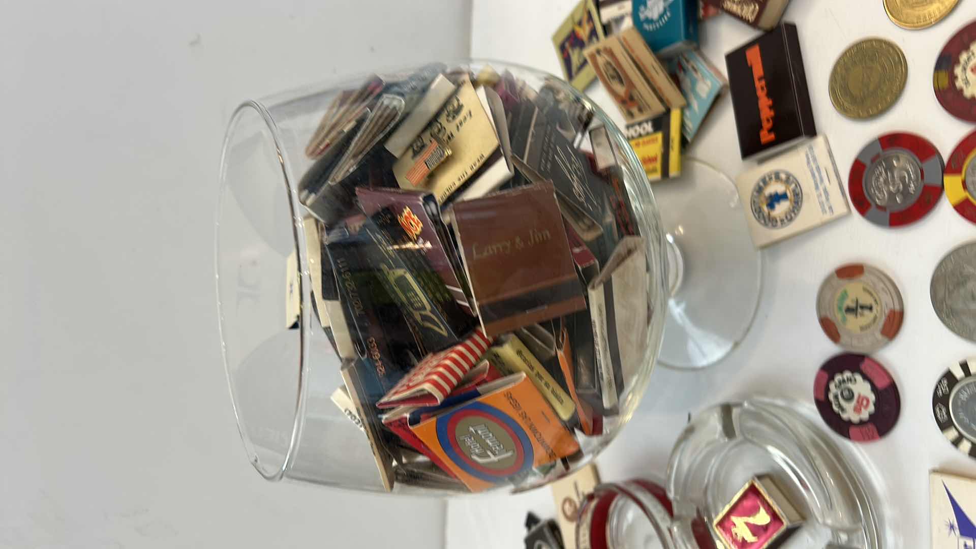 Photo 1 of VINTAGE LAS VEGAS CHIPS, MATCHES AND ASHTRAYS