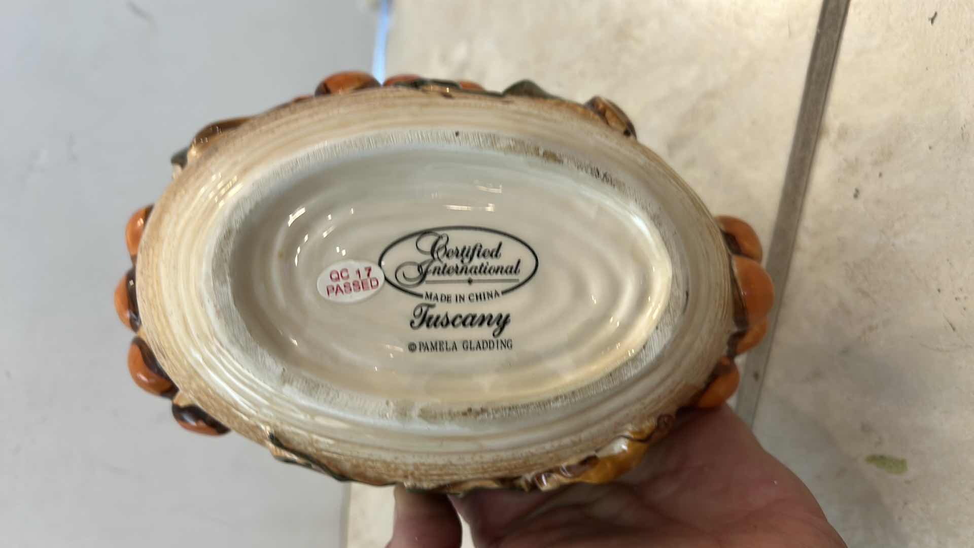 Photo 1 of PLATTER AND LIDDED BOWL 14 1/4” x H12 1/2”