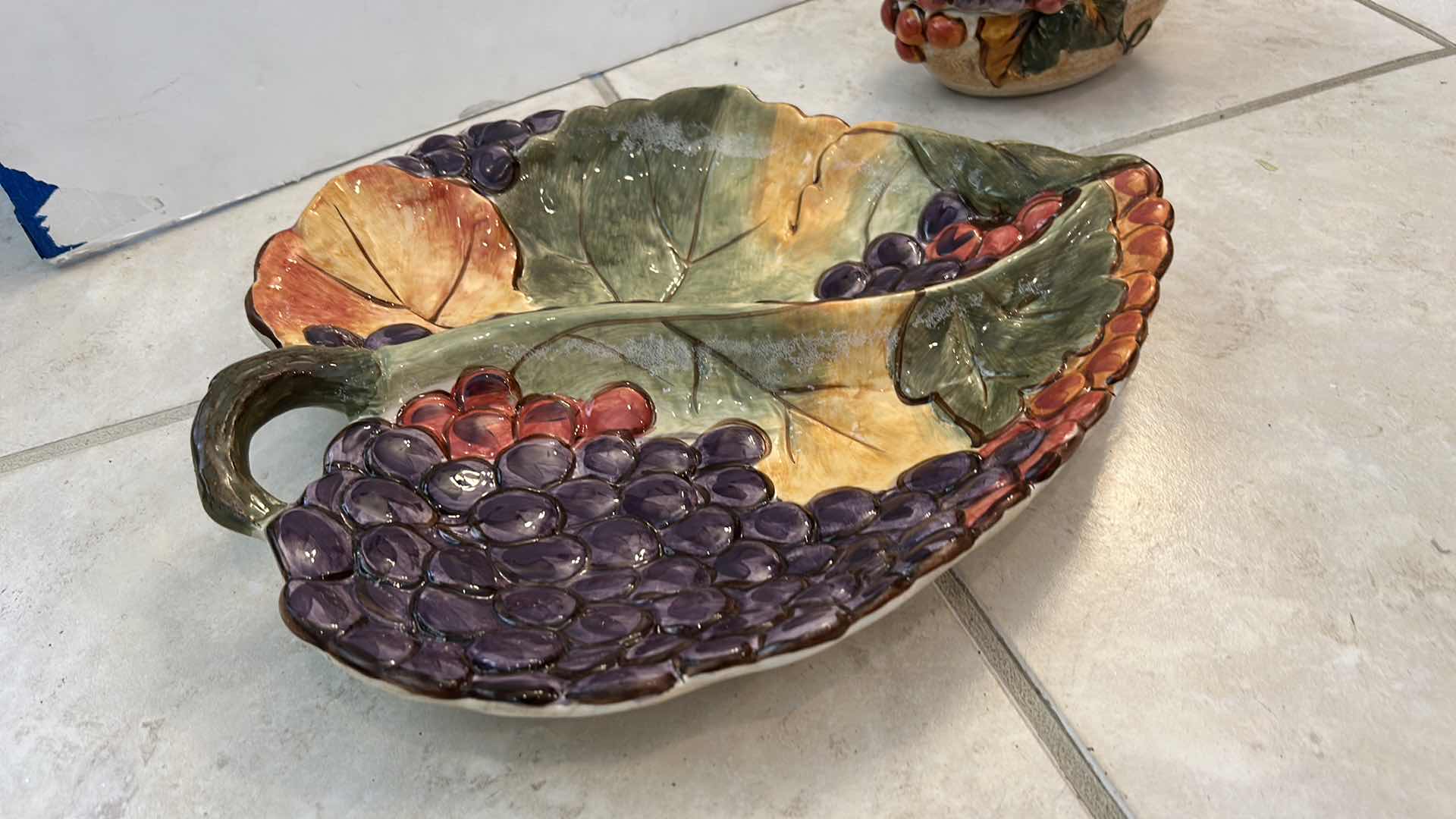Photo 1 of PLATTER AND LIDDED BOWL 14 1/4” x H12 1/2”