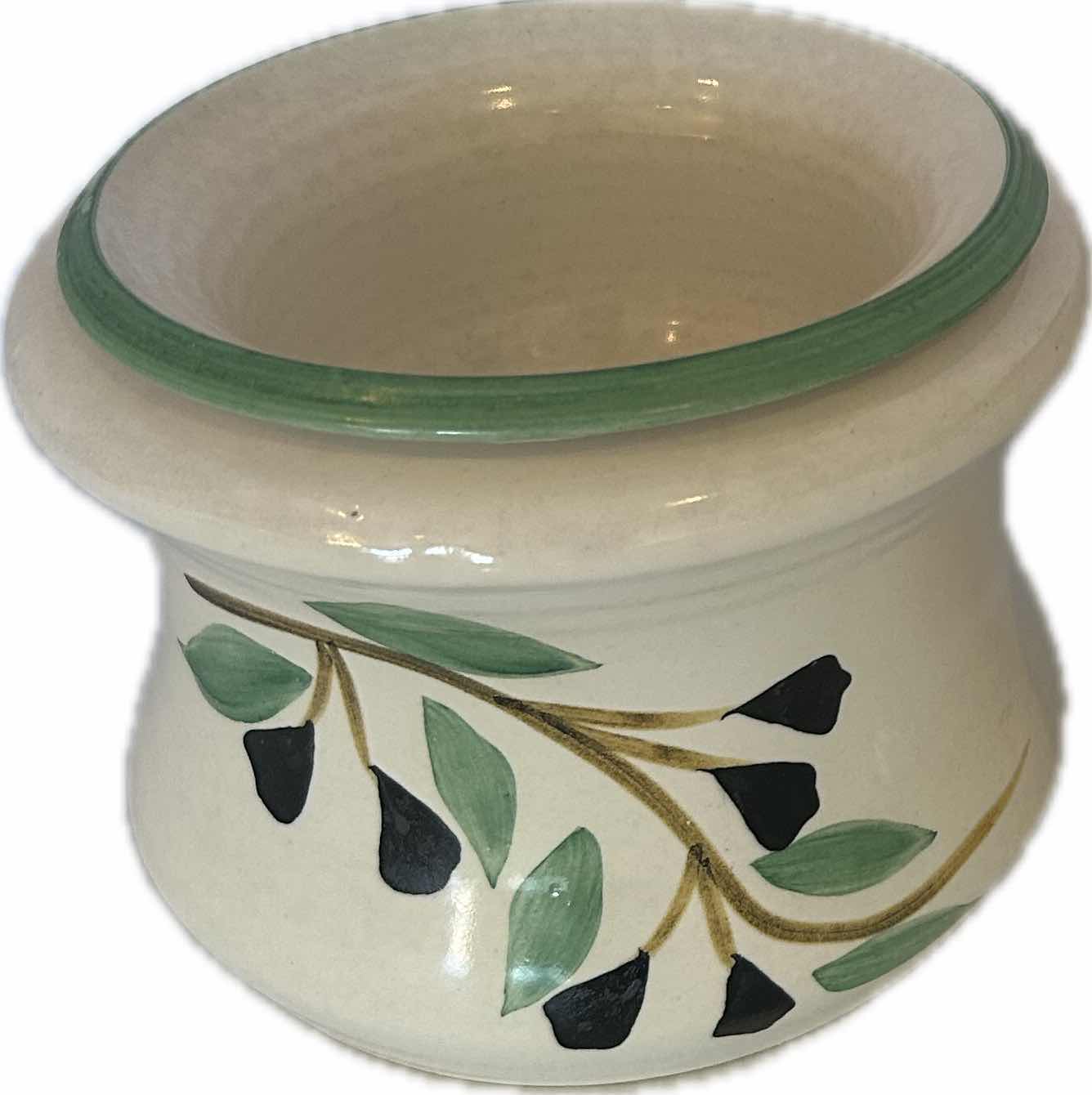 Photo 1 of HANDMADE OLIVE LEAF POTTERY 2 DIP CHILLERS