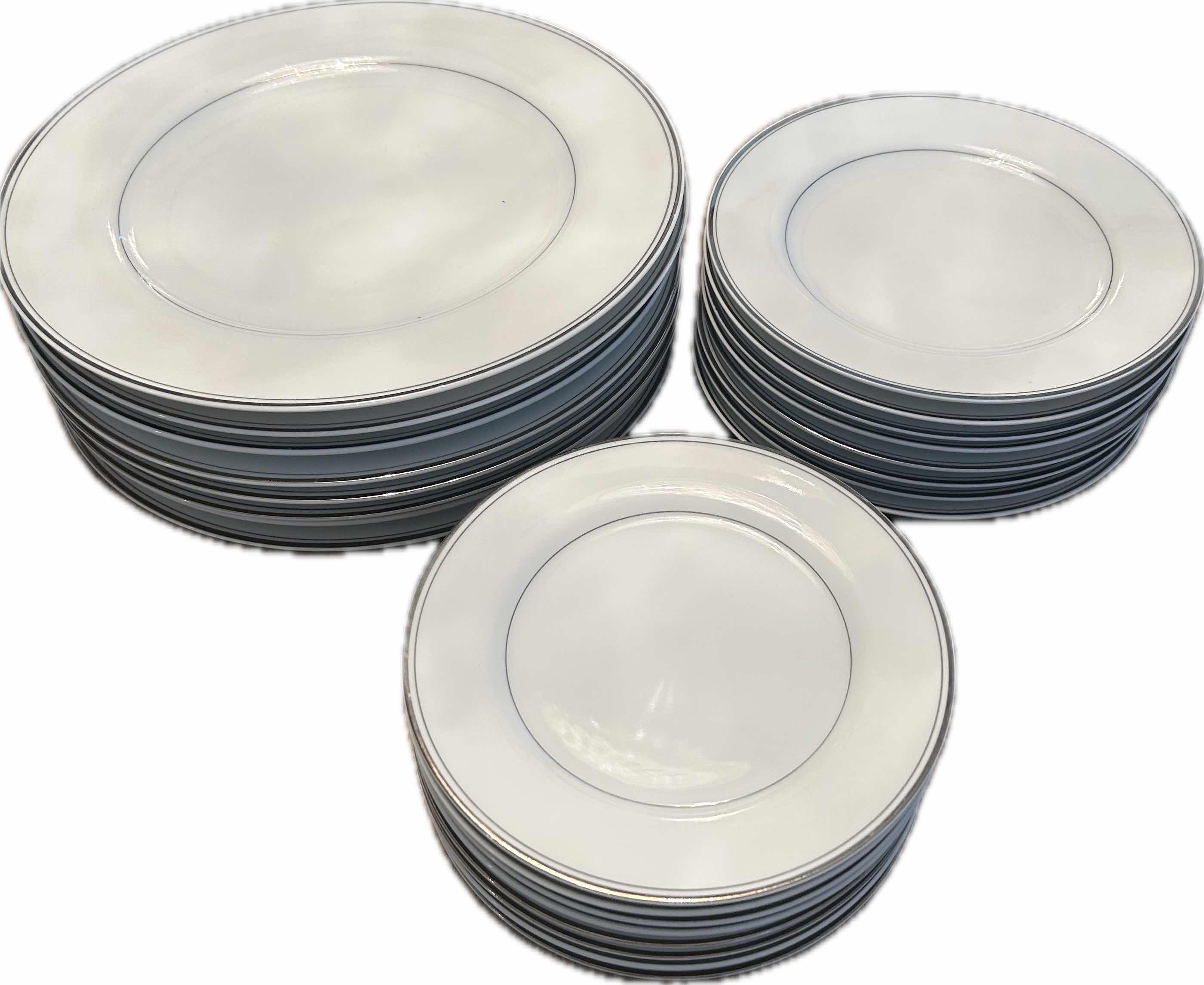 Photo 1 of 25 PC SIMPLICITY FINE CHINA DINNER PLATES DESSERT PLATES