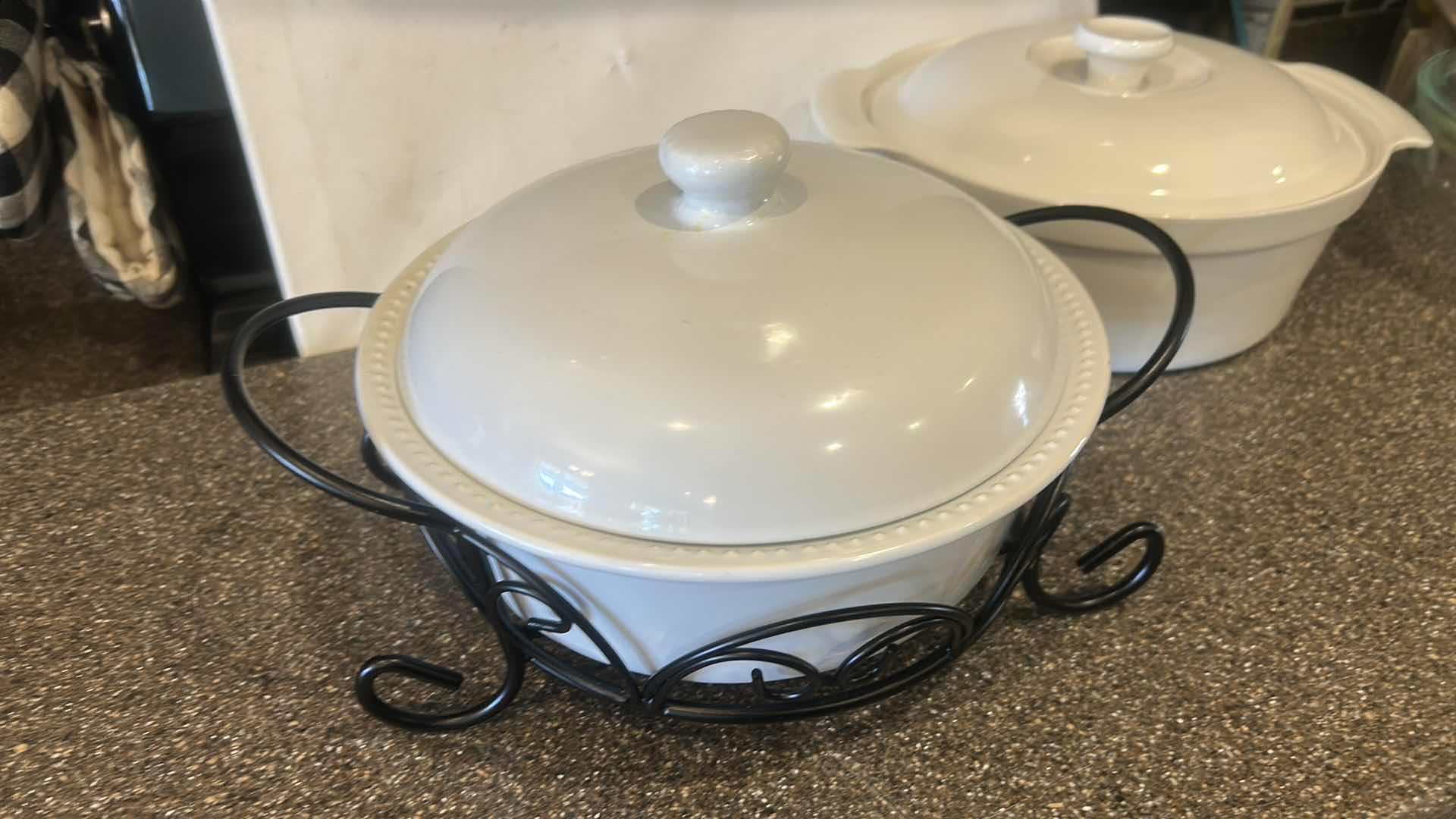 Photo 1 of 3 CASSEROLE SERVERS WITH LIDS