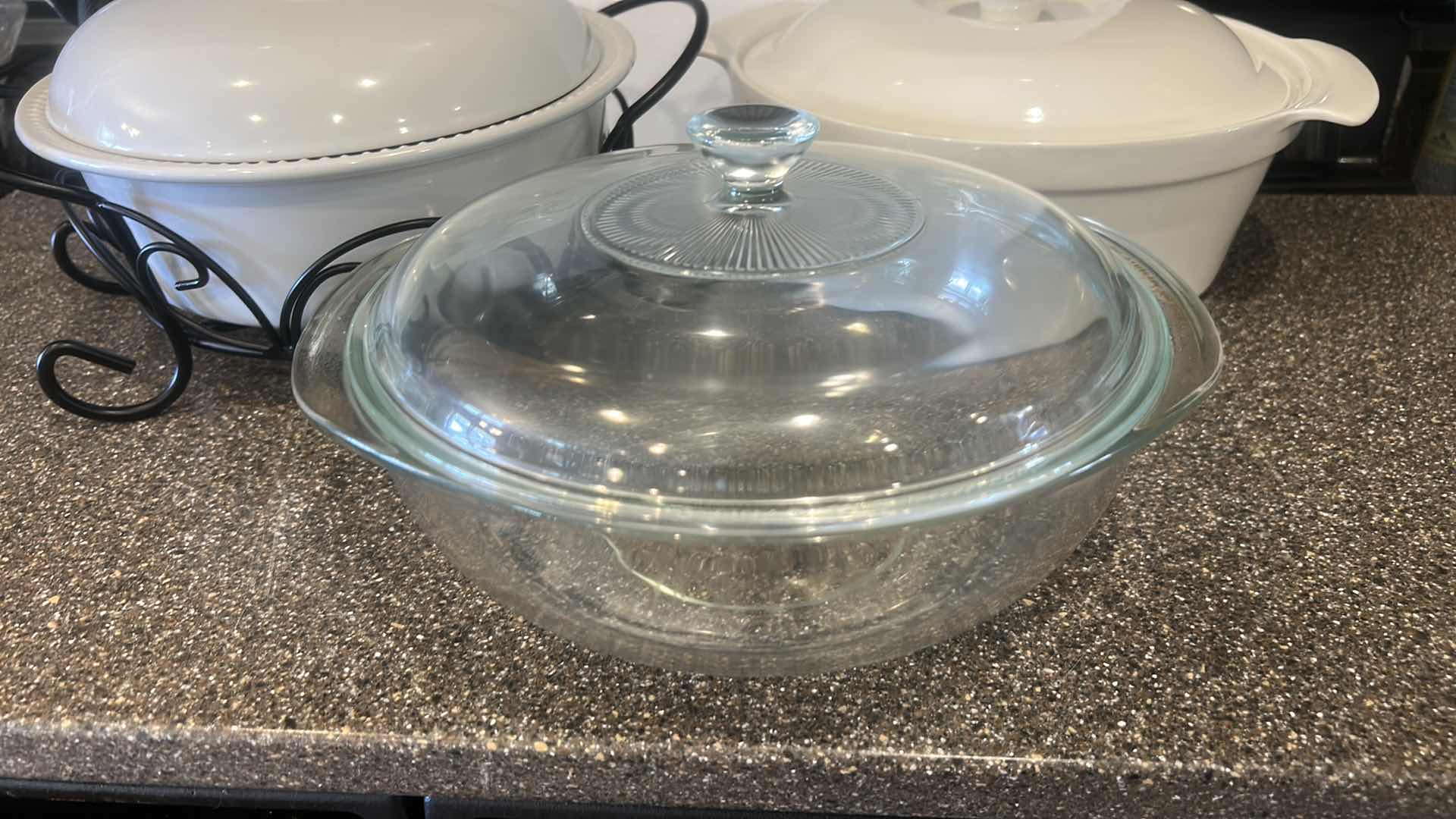 Photo 1 of 3 CASSEROLE SERVERS WITH LIDS