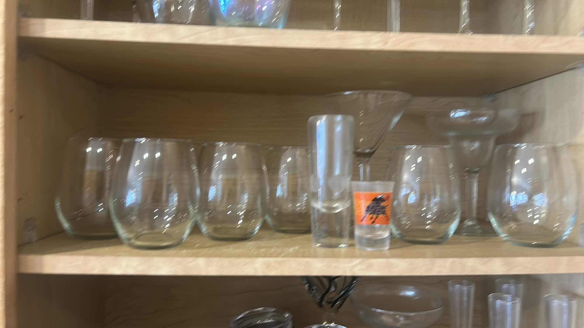 Photo 1 of STEMWARE AND GLASSES IN KITCHEN CABINET