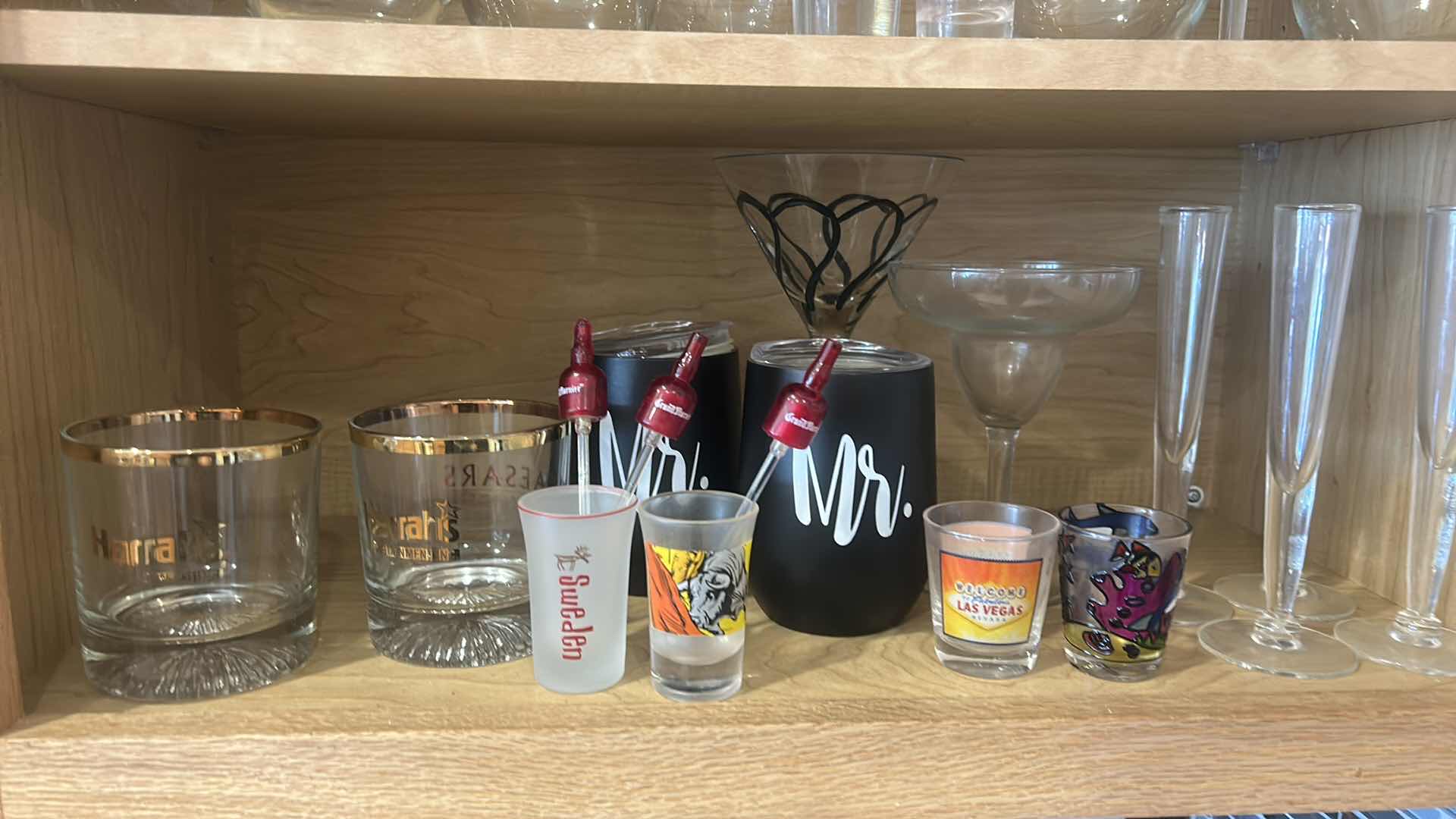 Photo 1 of STEMWARE AND GLASSES IN KITCHEN CABINET