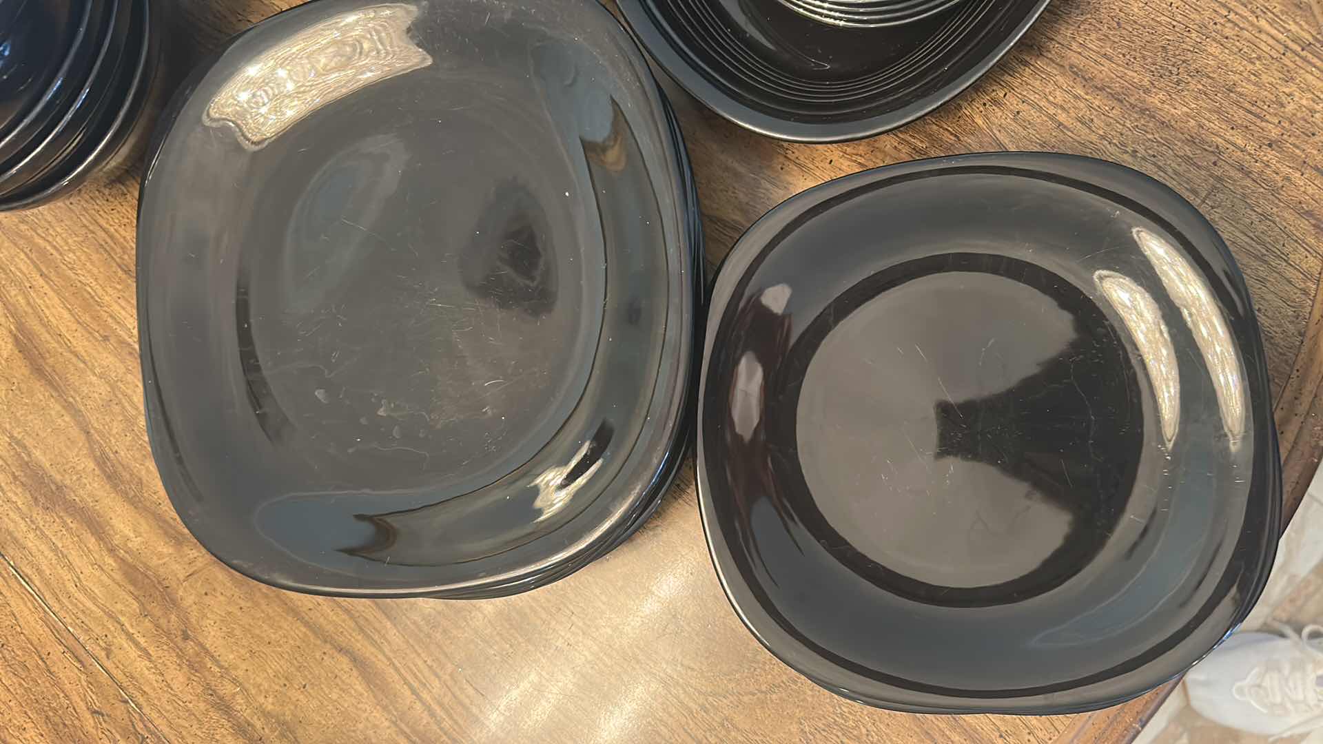 Photo 1 of 24 PC BLACK MIKASA COLOR CLASSICS DINNERWARE