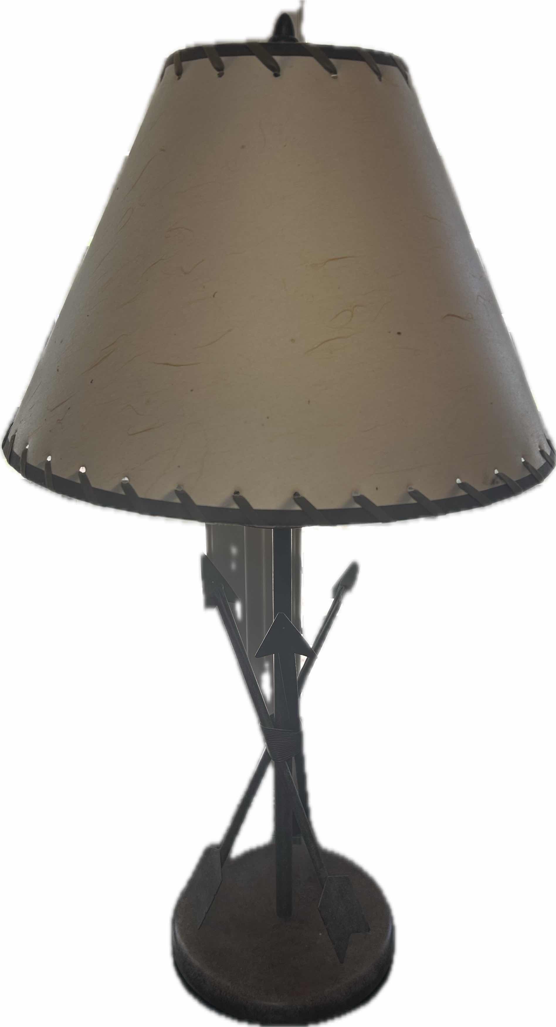 Photo 1 of SOUTHWESTERN TABLE LAMP W SHADE H 32"