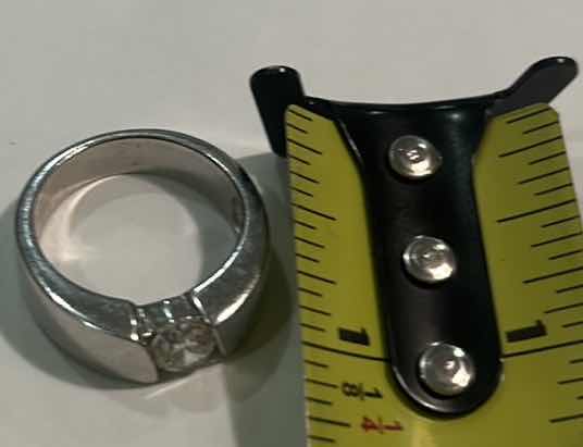 Photo 1 of 3 MENS RINGS, STERLING WITH CZ, 14K OVER STERLING AND 1 SILVER TONE