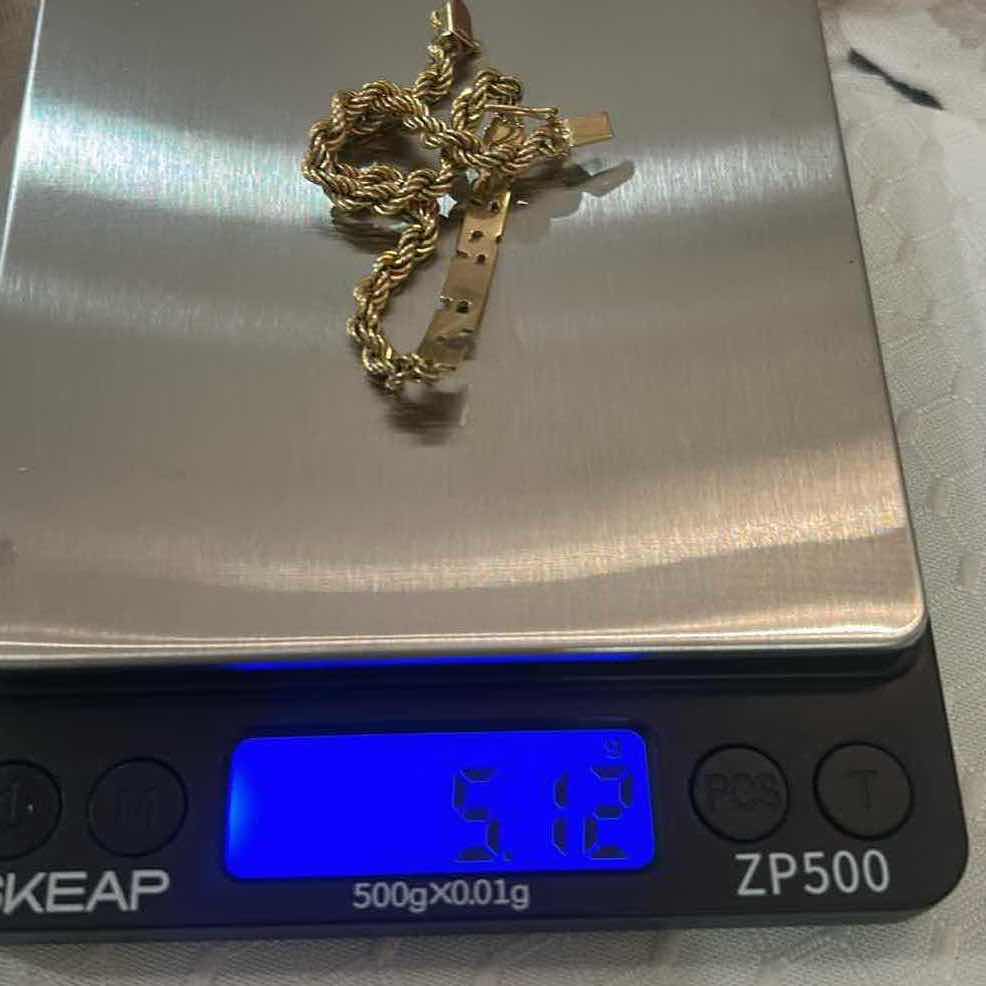 Photo 1 of MENS 14K GOLD “LARRY” BRACELET weight 5.12g