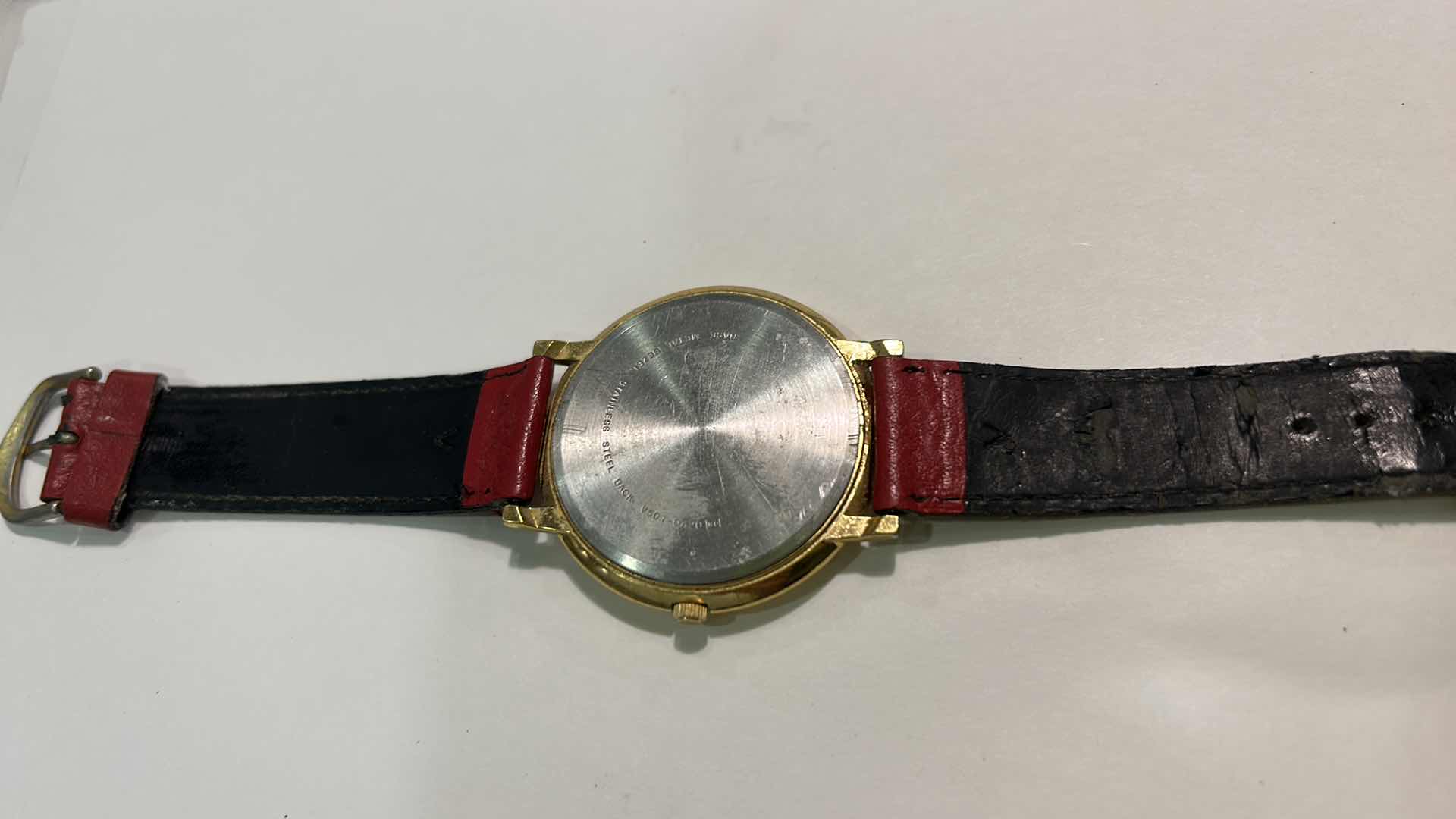 Photo 1 of MINNIE MOUSE WATCH WITH RED LEATHER BAND
